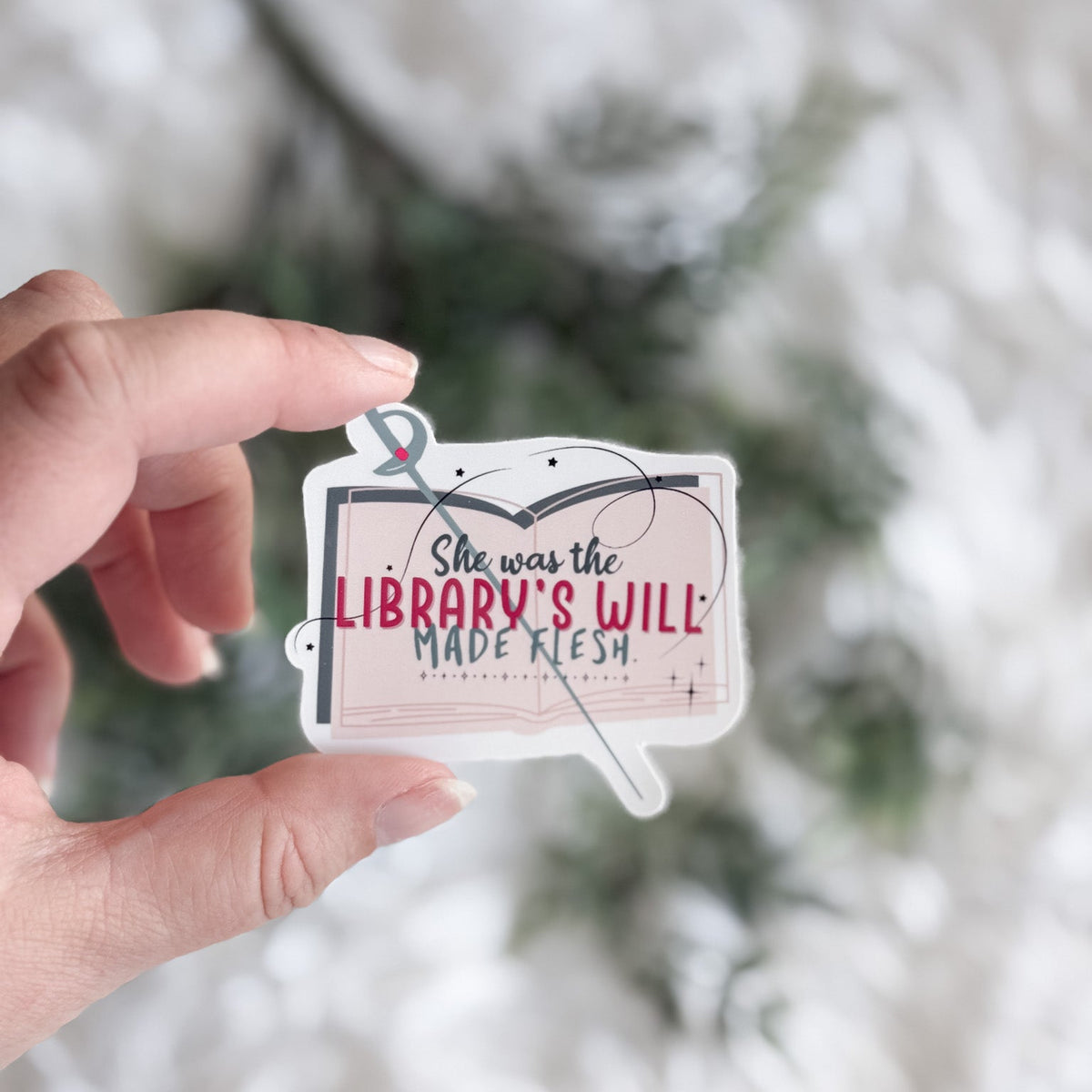 The Library's Will Sticker