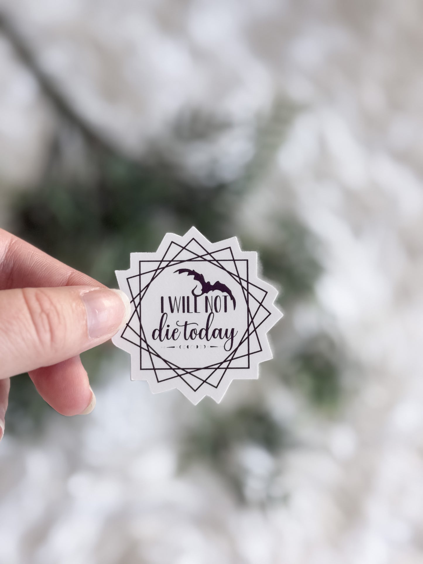 I Will Not Die Today Sticker | Fourth Wing