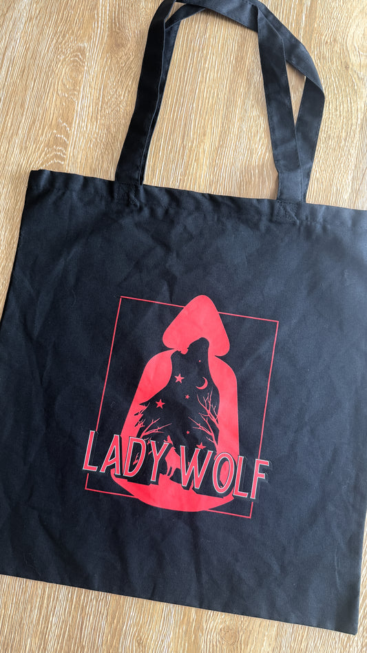 Lady Wolf Tote Bag