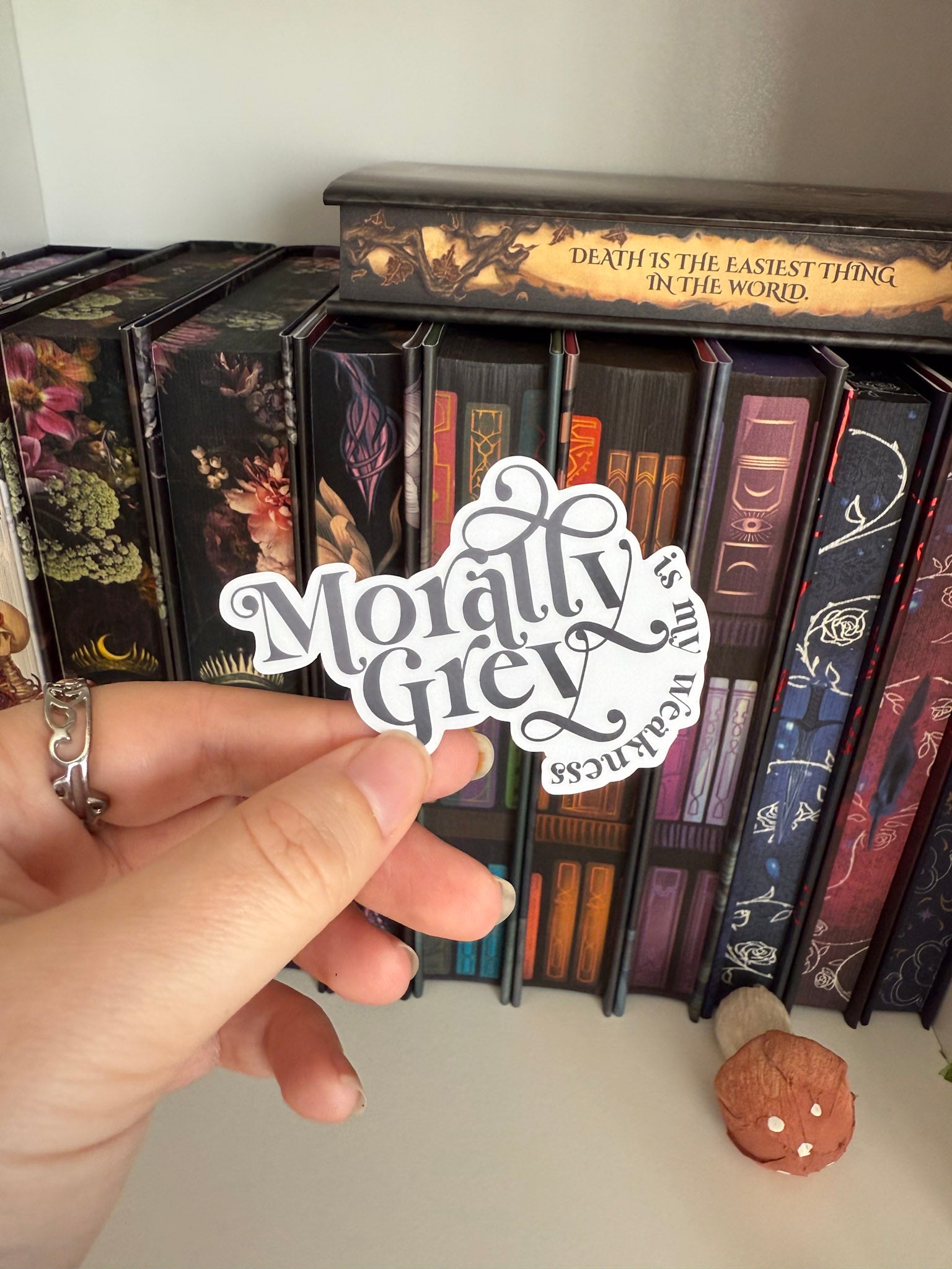 Morally Grey Is My Weakness Sticker