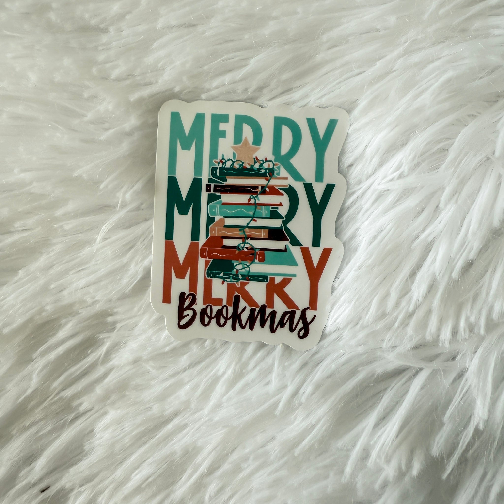 Merry Bookmas Sticker