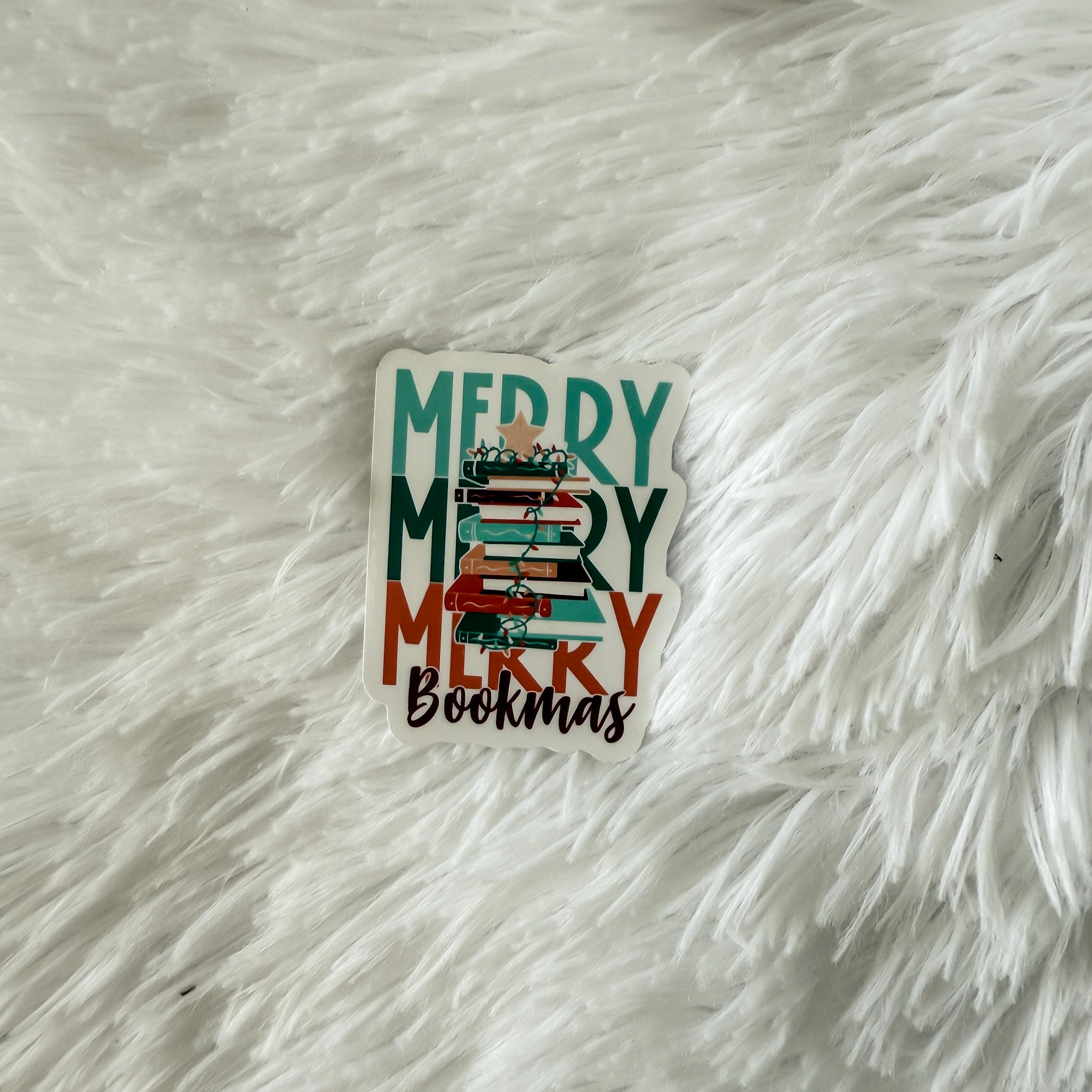 Merry Bookmas Sticker