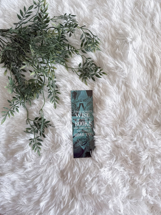 It Was Always Wise Bookmark | Sorcery of Thorns