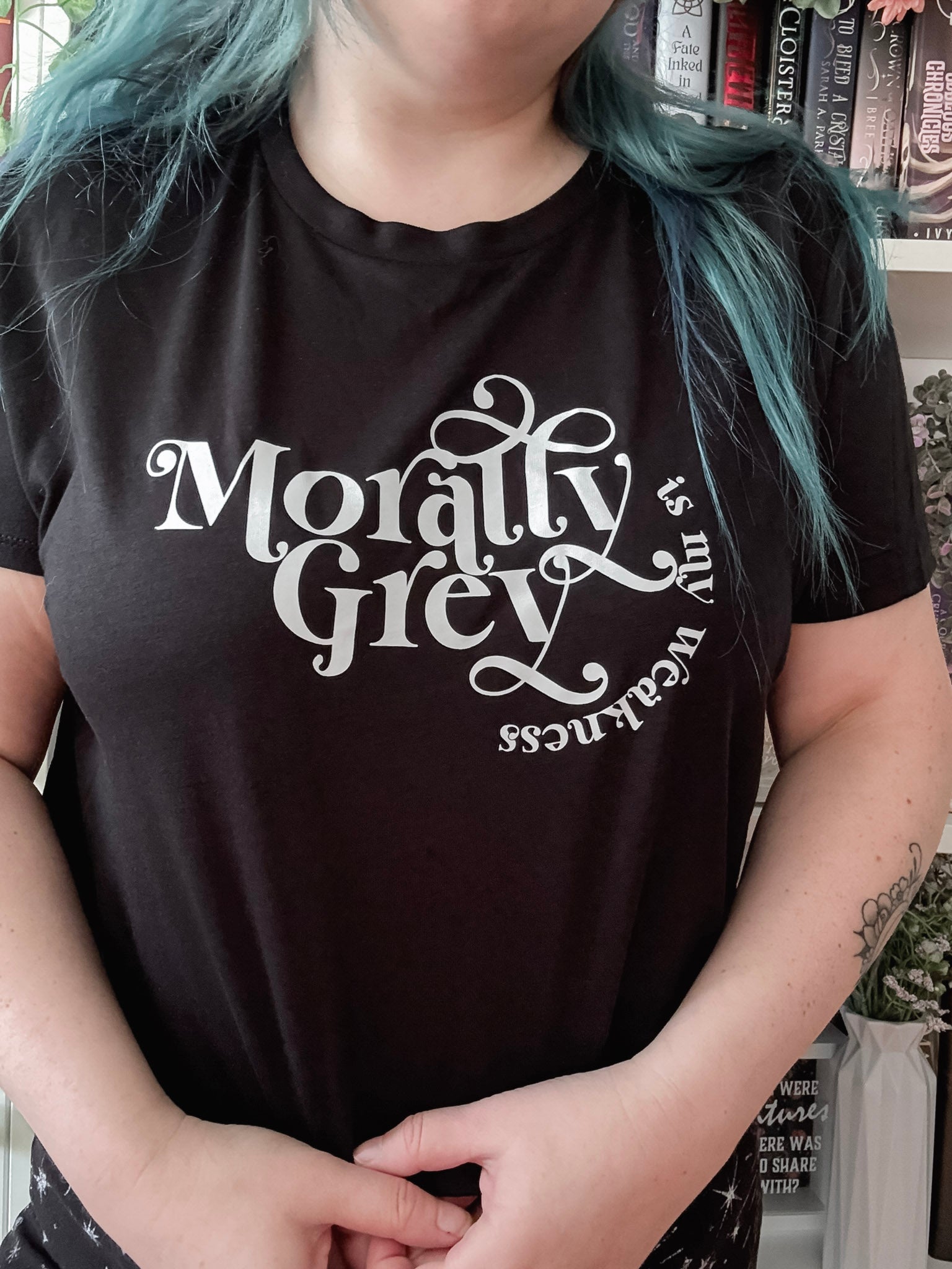 Morally Grey Is My Weakness Crop Top