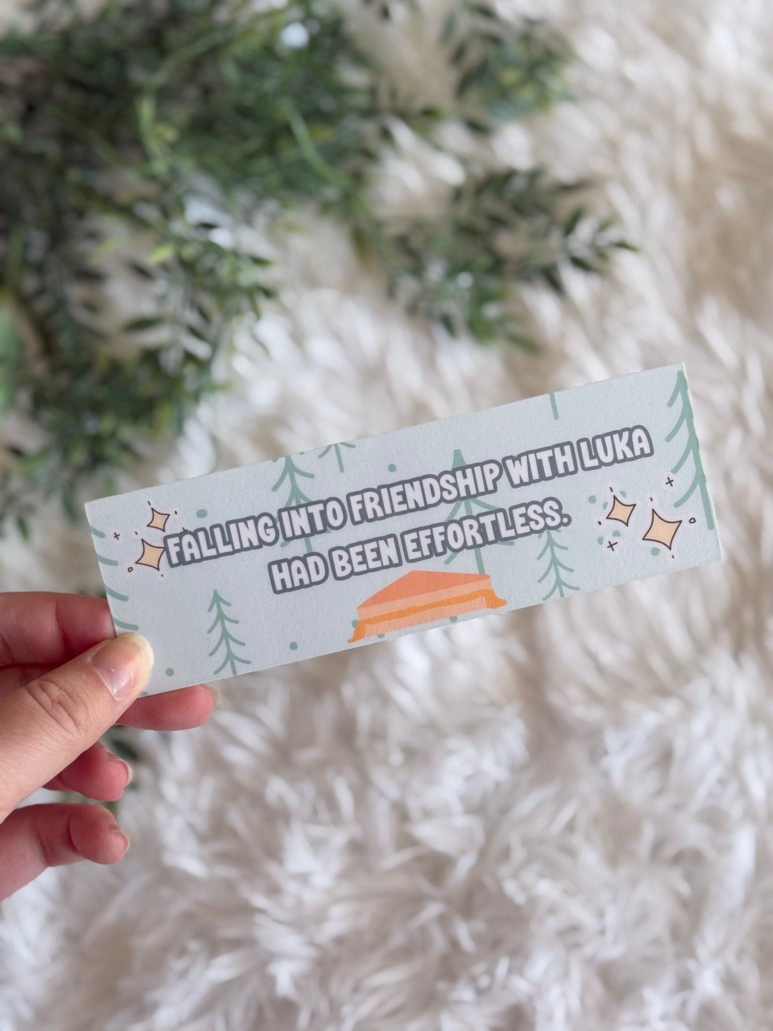 Falling Into Friendship Bookmark