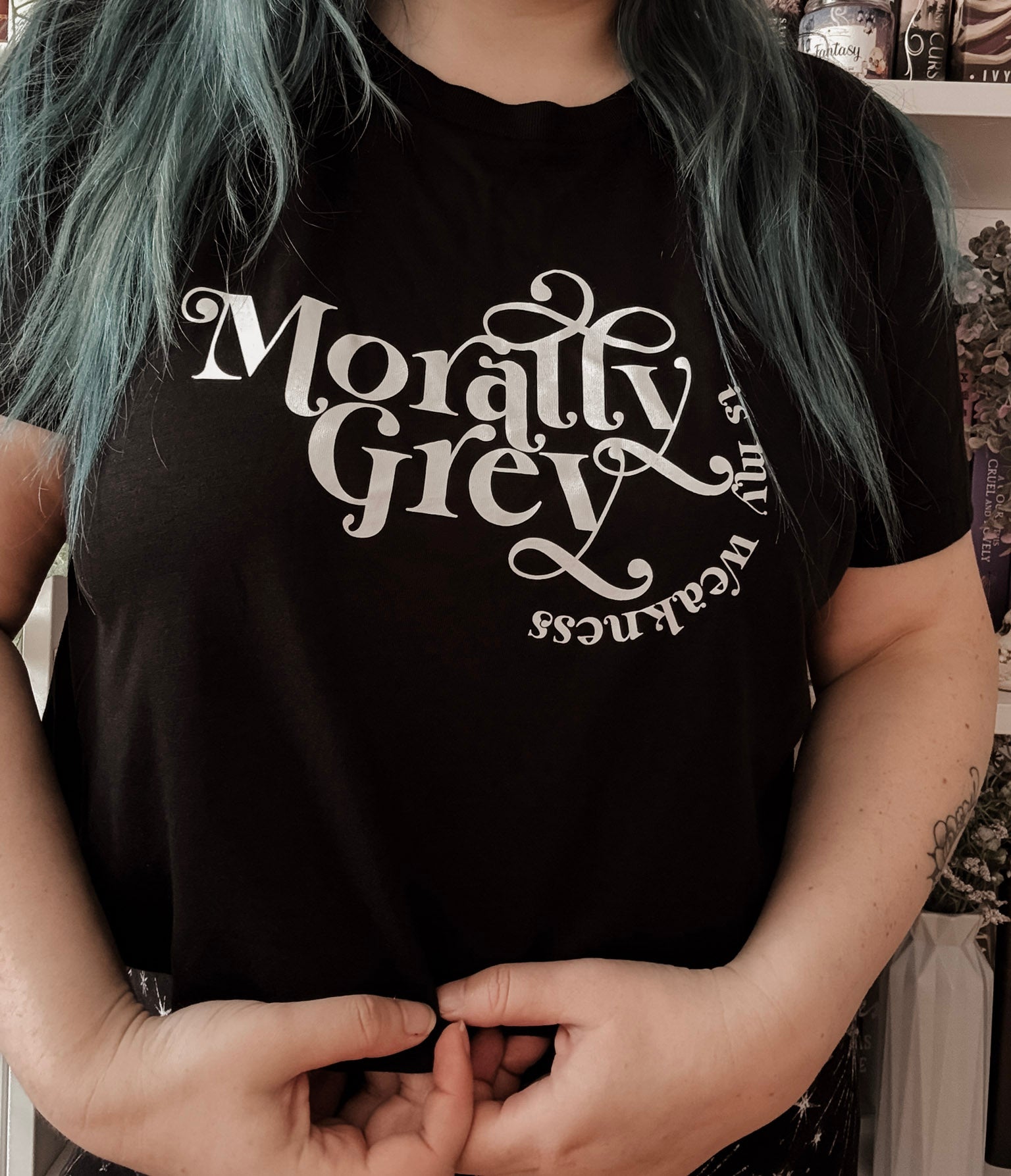 Morally Grey Is My Weakness Crop Top