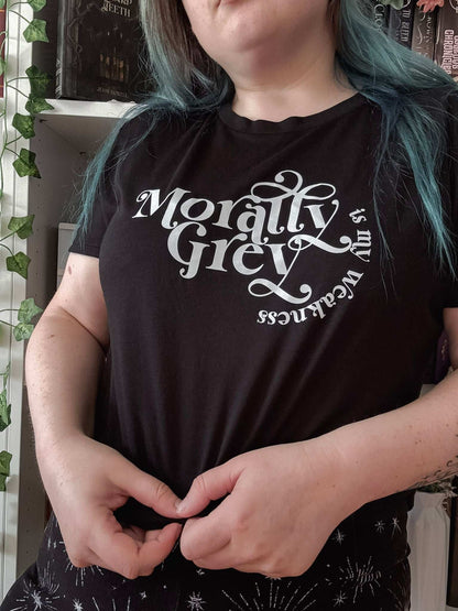 Morally Grey Is My Weakness Crop Top