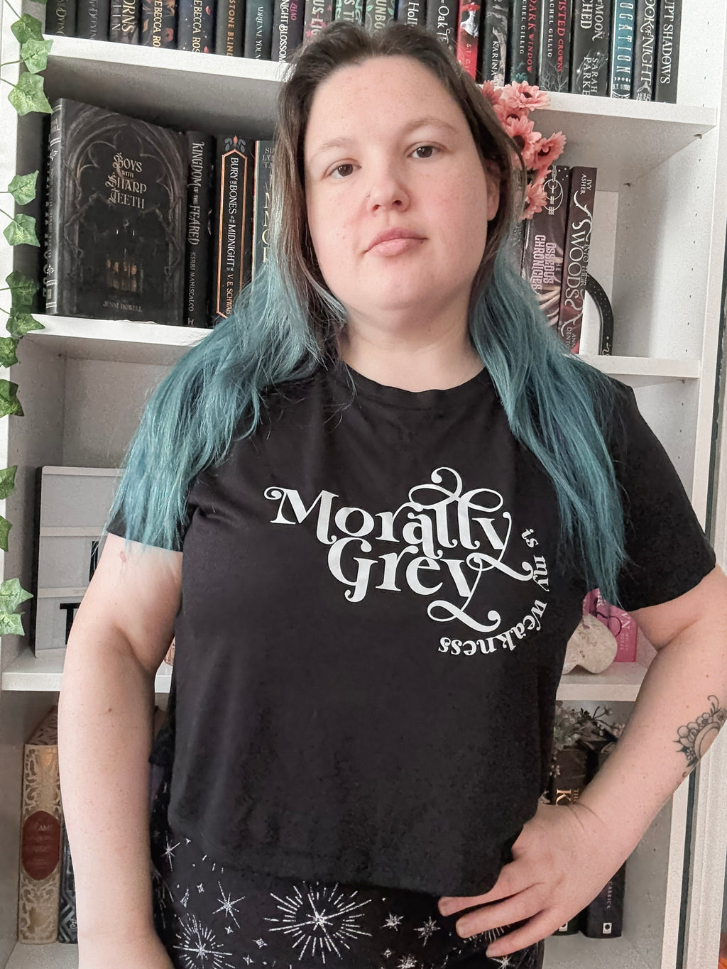 Morally Grey Is My Weakness Crop Top