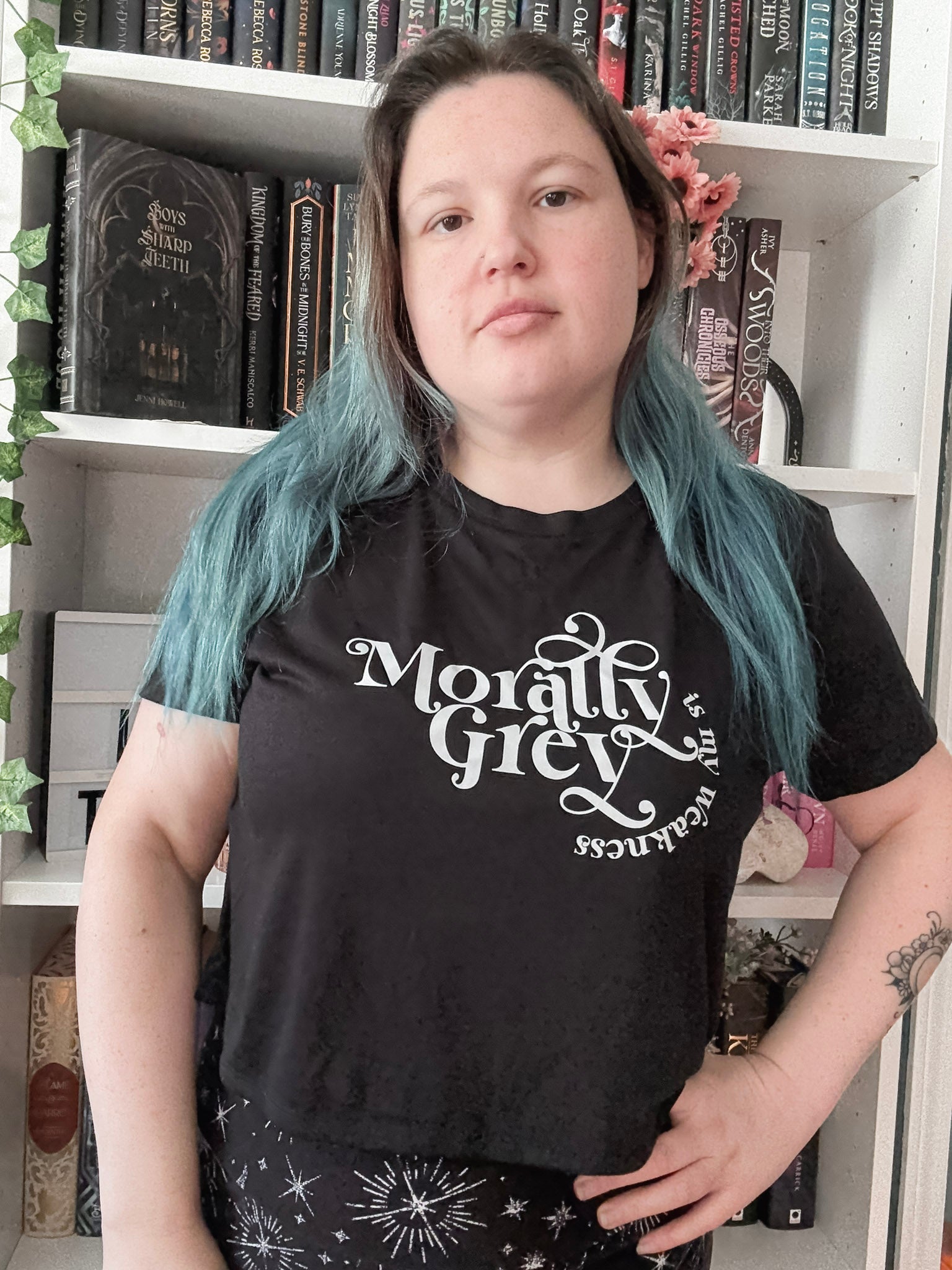 Morally Grey Is My Weakness Crop Top
