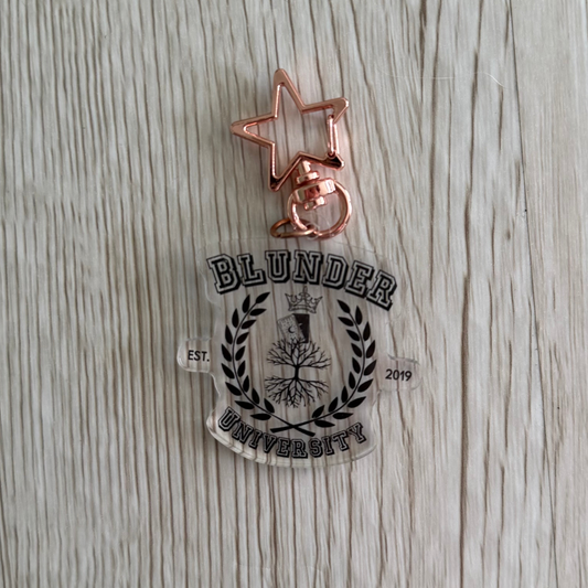 Blunder University Acrylic Keychain