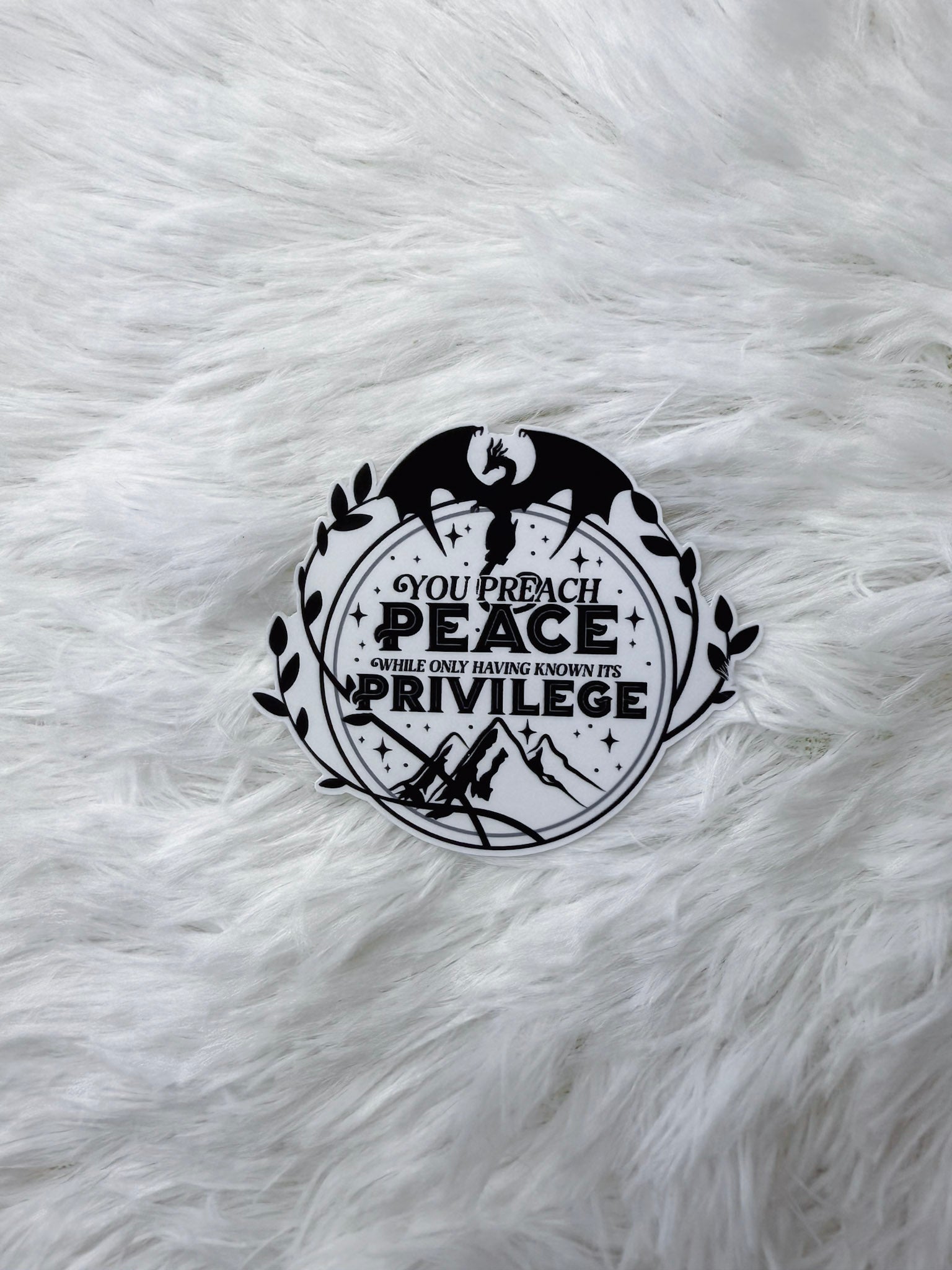 Peace & Privilege Sticker