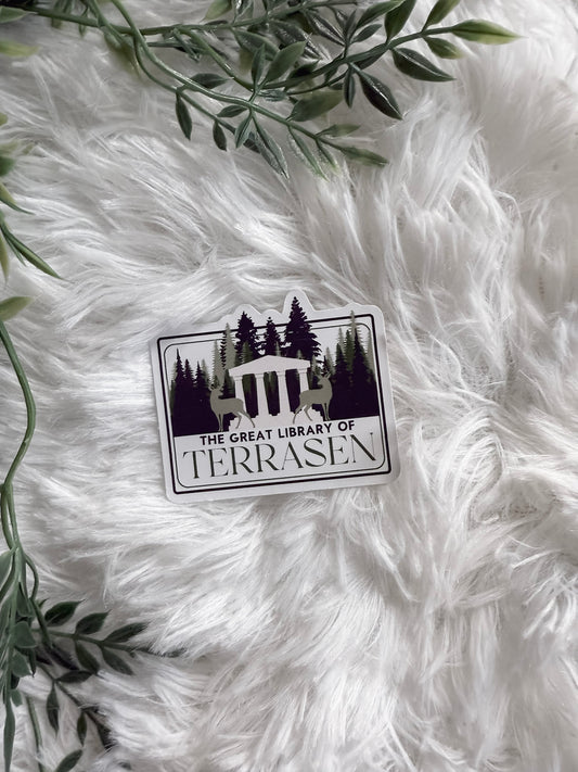 The Great Library of Terrasen Sticker | Throne of Glass