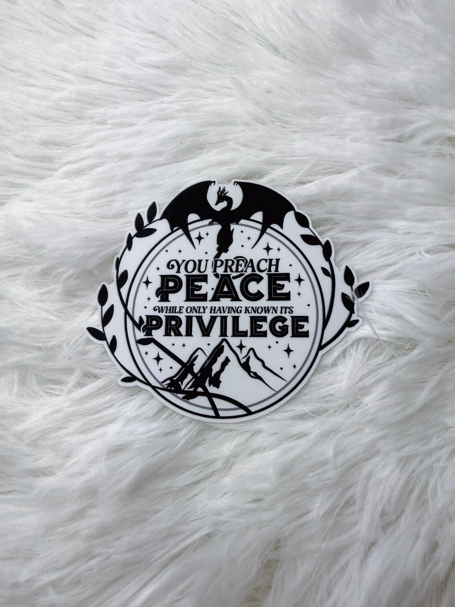 Peace & Privilege Sticker