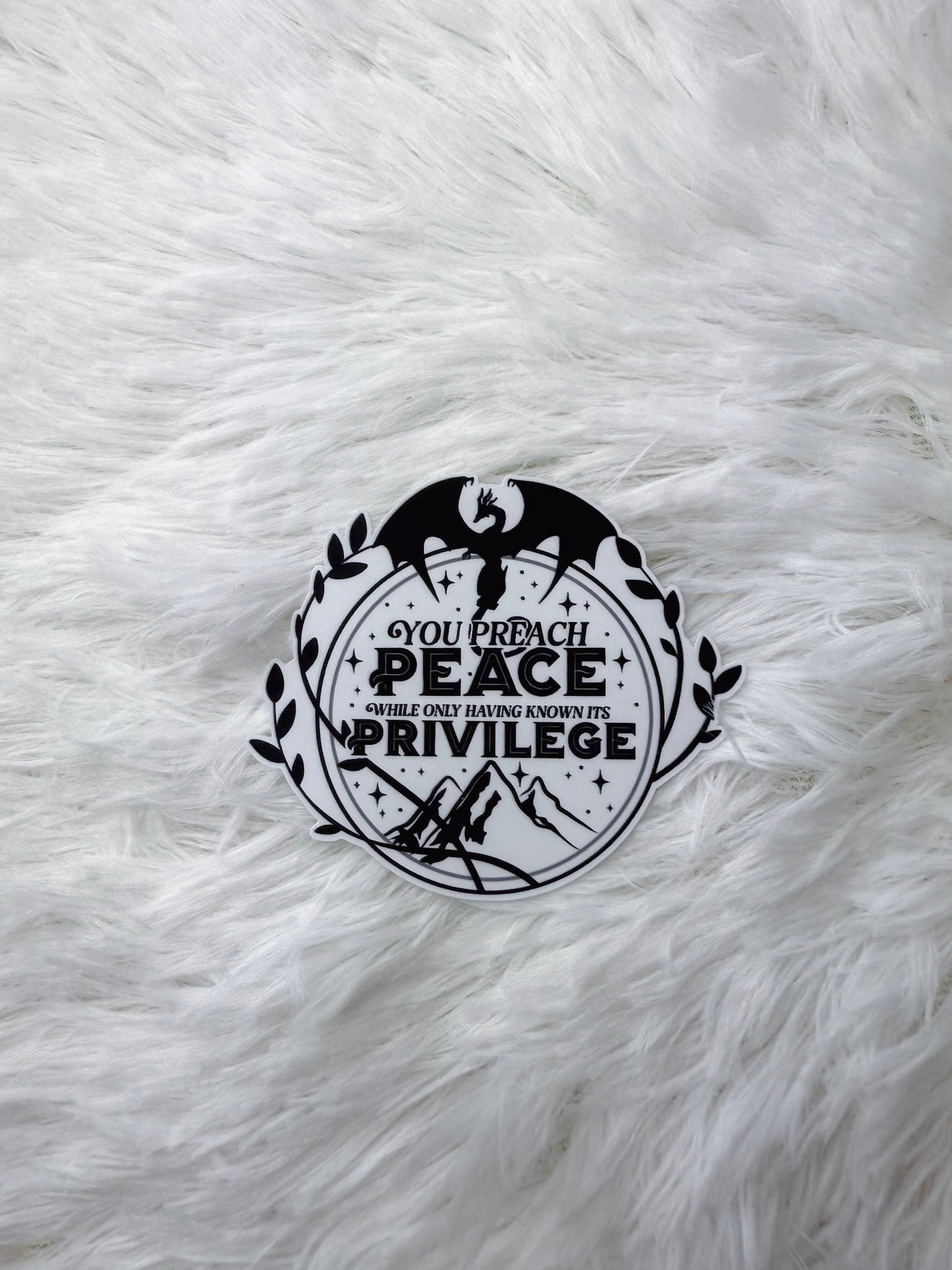 Peace & Privilege Sticker