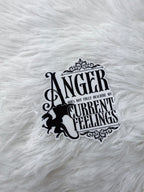 Anger Does Not Describe Sticker