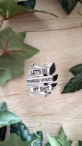 Let's Go Throw Knives Sticker