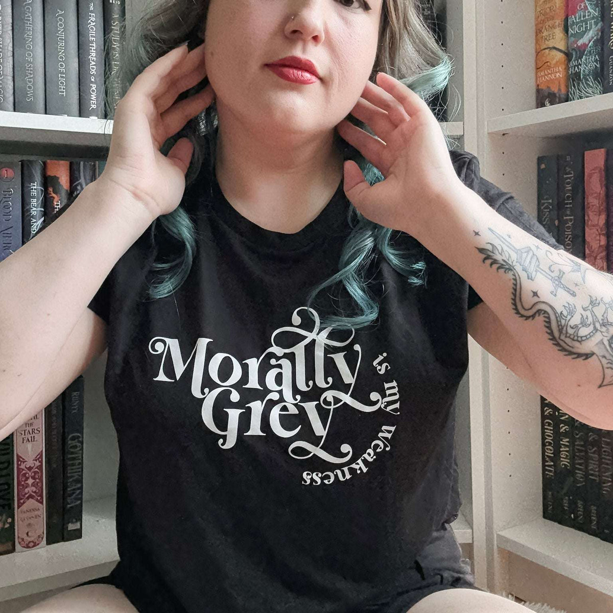 Morally Grey Is My Weakness Crop Top