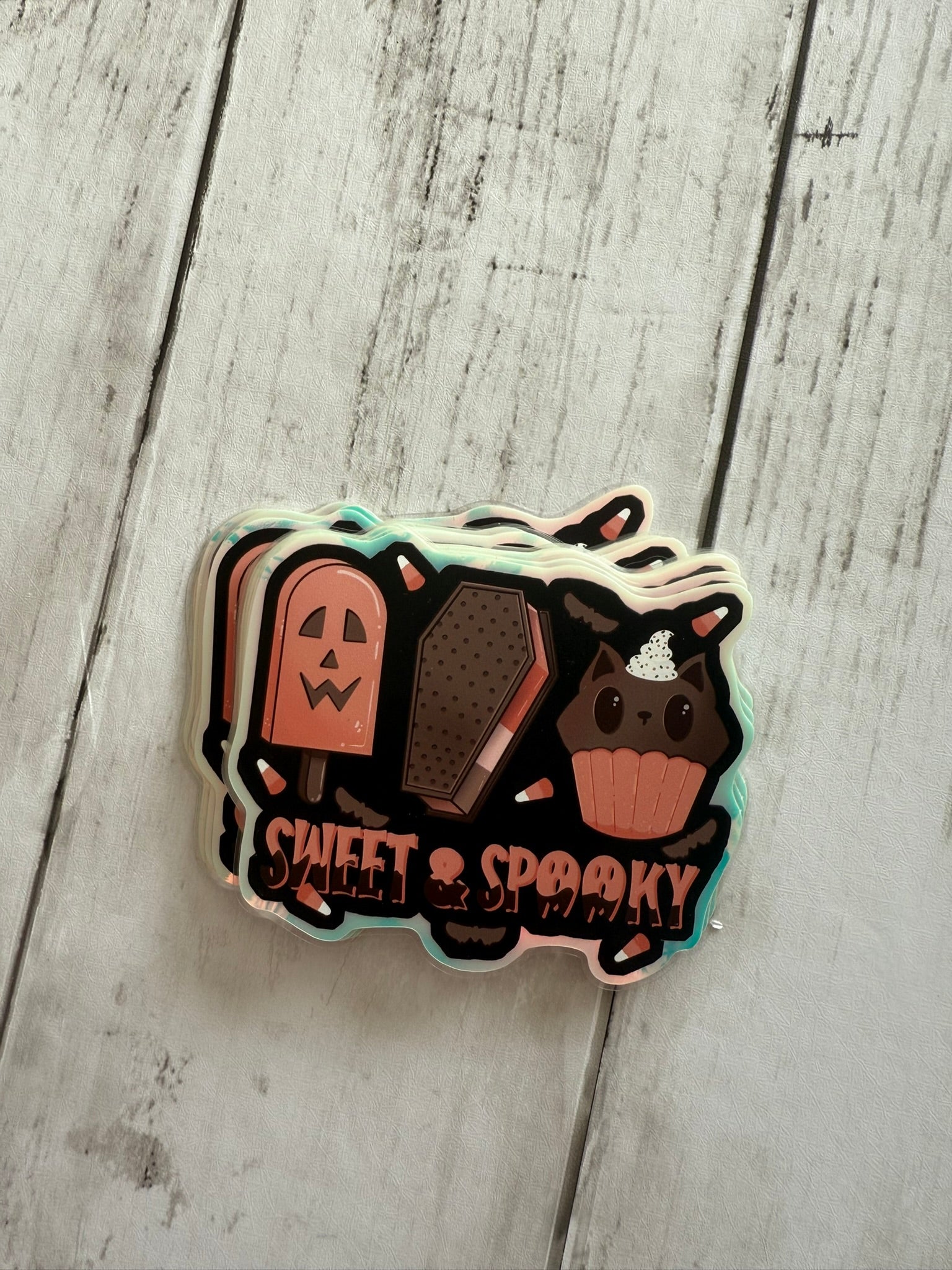 Glow-In-The-Dark Sweet & Spooky Sticker (Misprint)