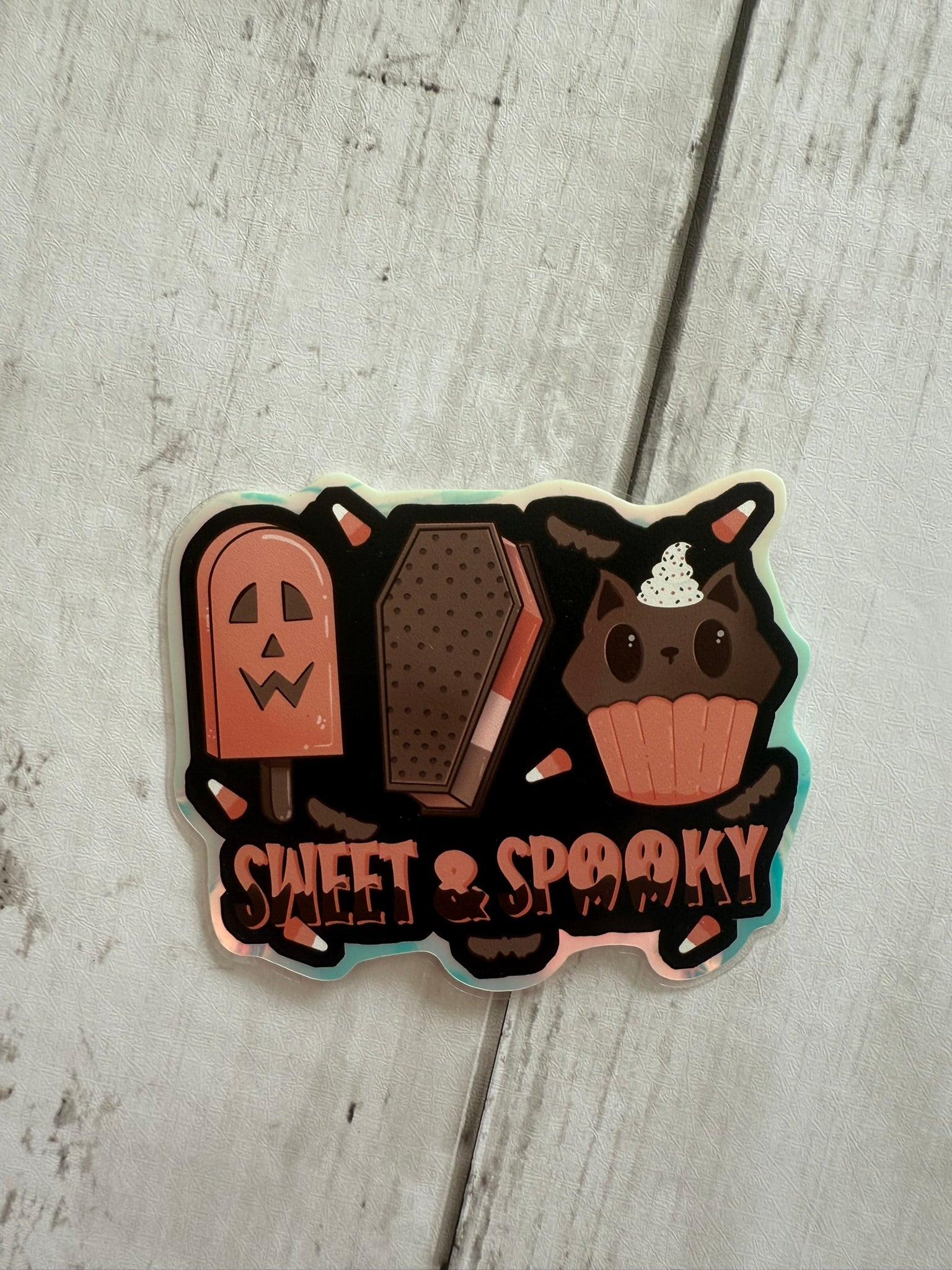 Glow-In-The-Dark Sweet & Spooky Sticker (Misprint)