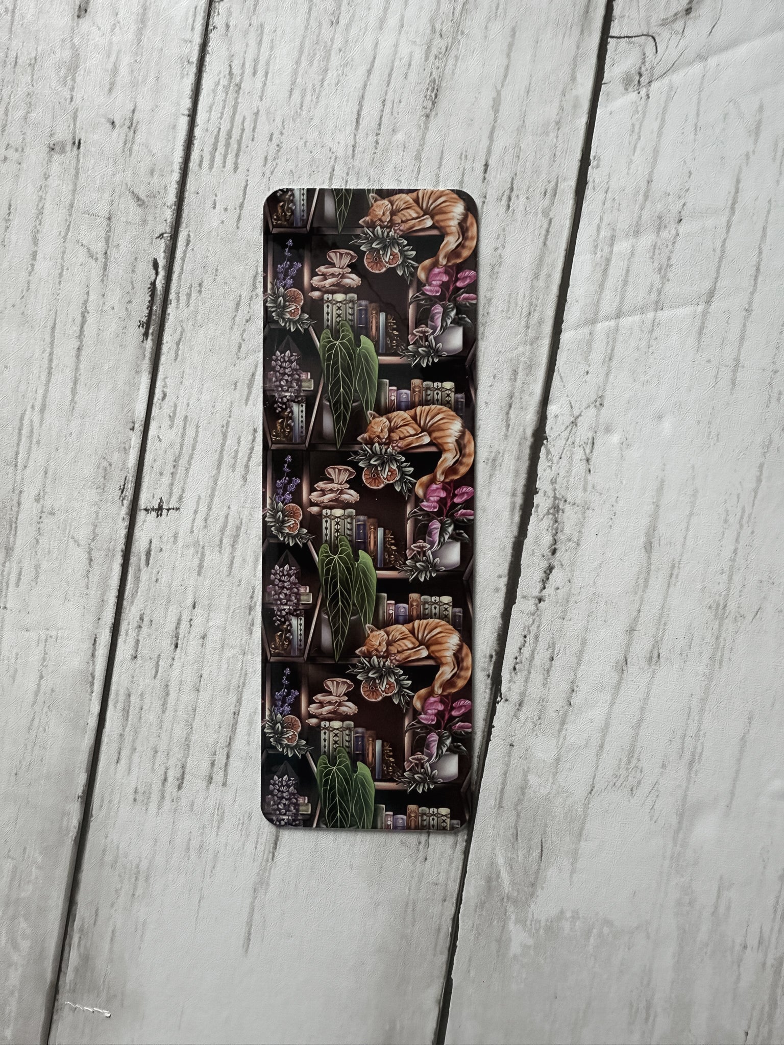 Dark Cottagecore Cat Bookmark