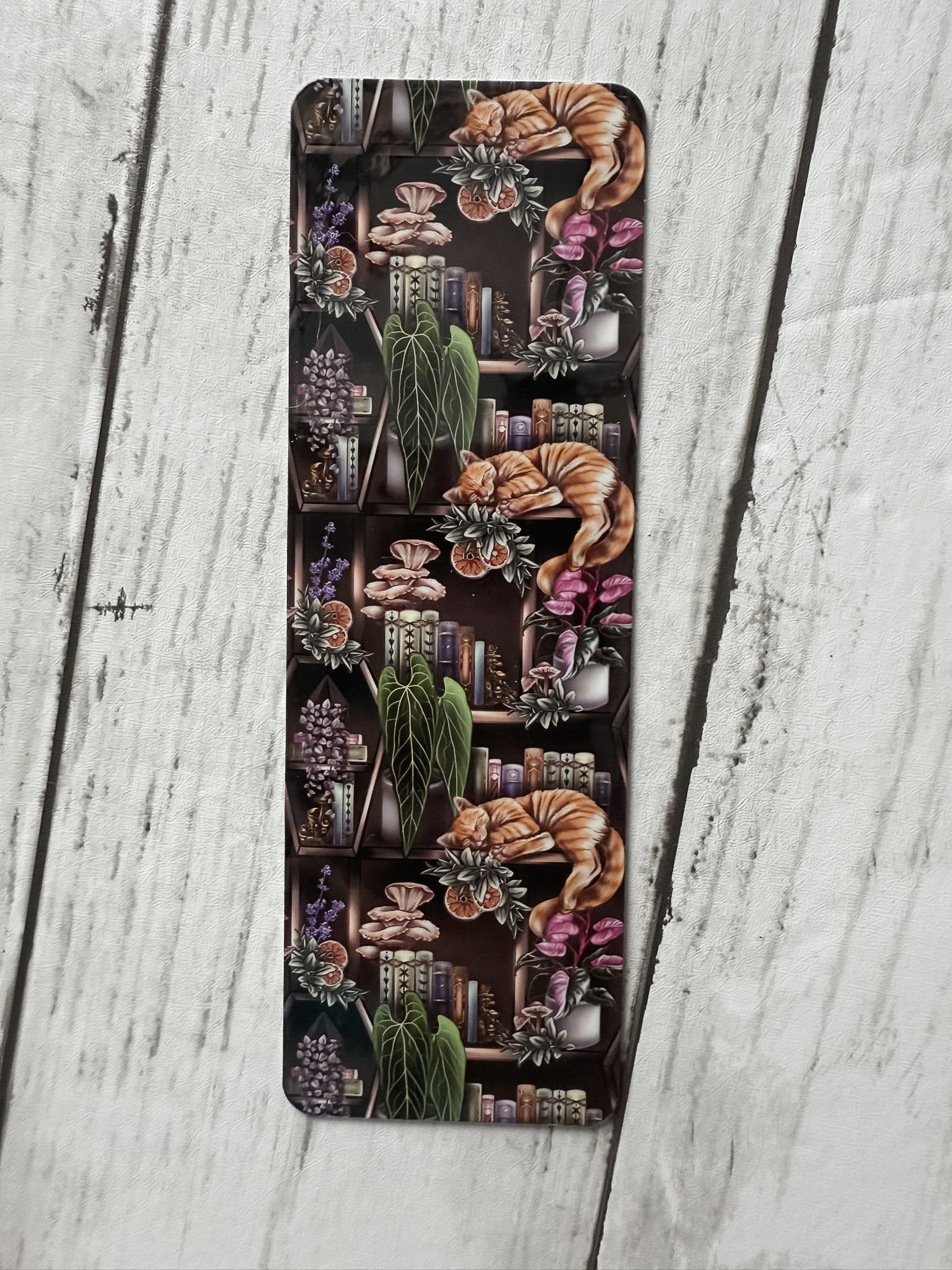Dark Cottagecore Cat Bookmark