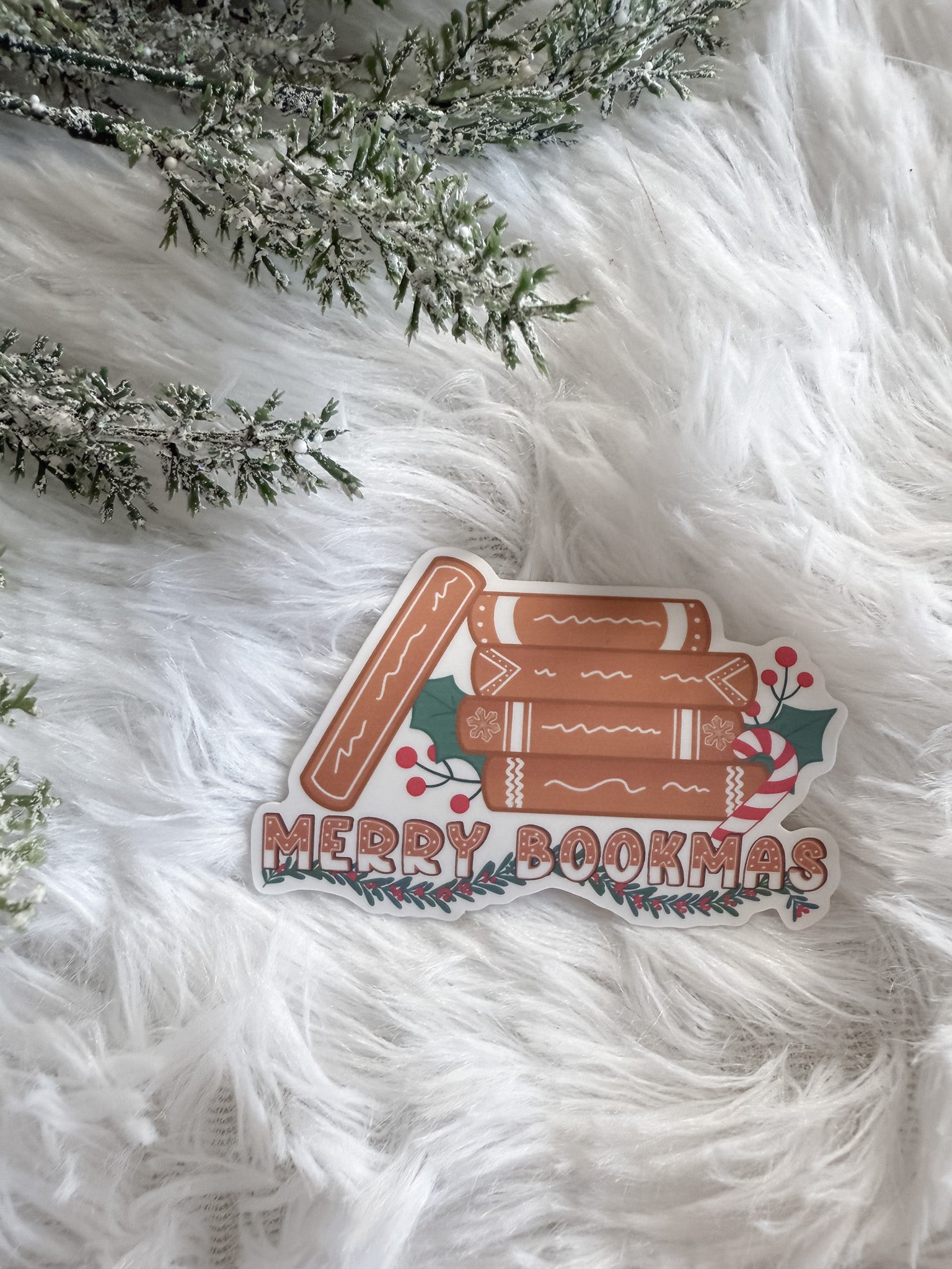 Merry Bookmas Sticker