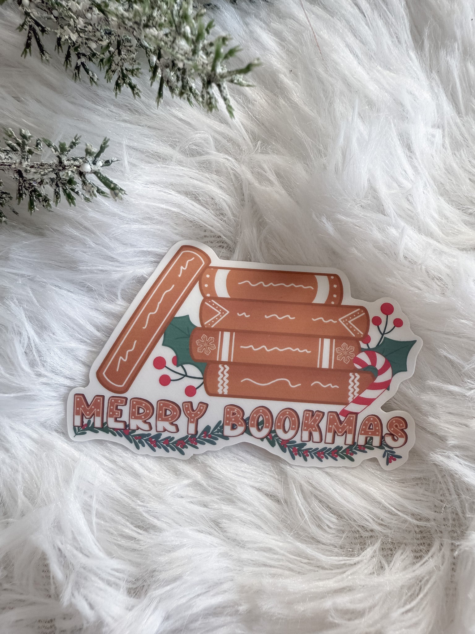 Merry Bookmas Sticker