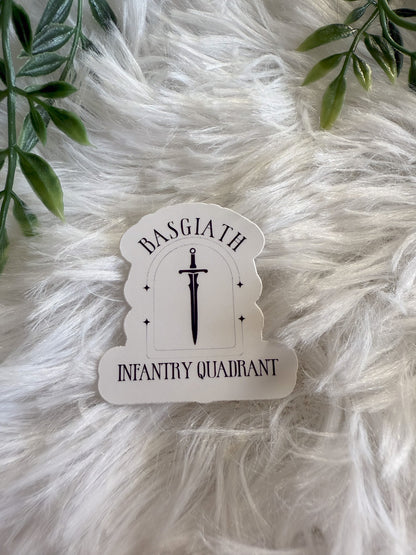 Basgiath Infantry Quadrant Sticker | Fourth Wing