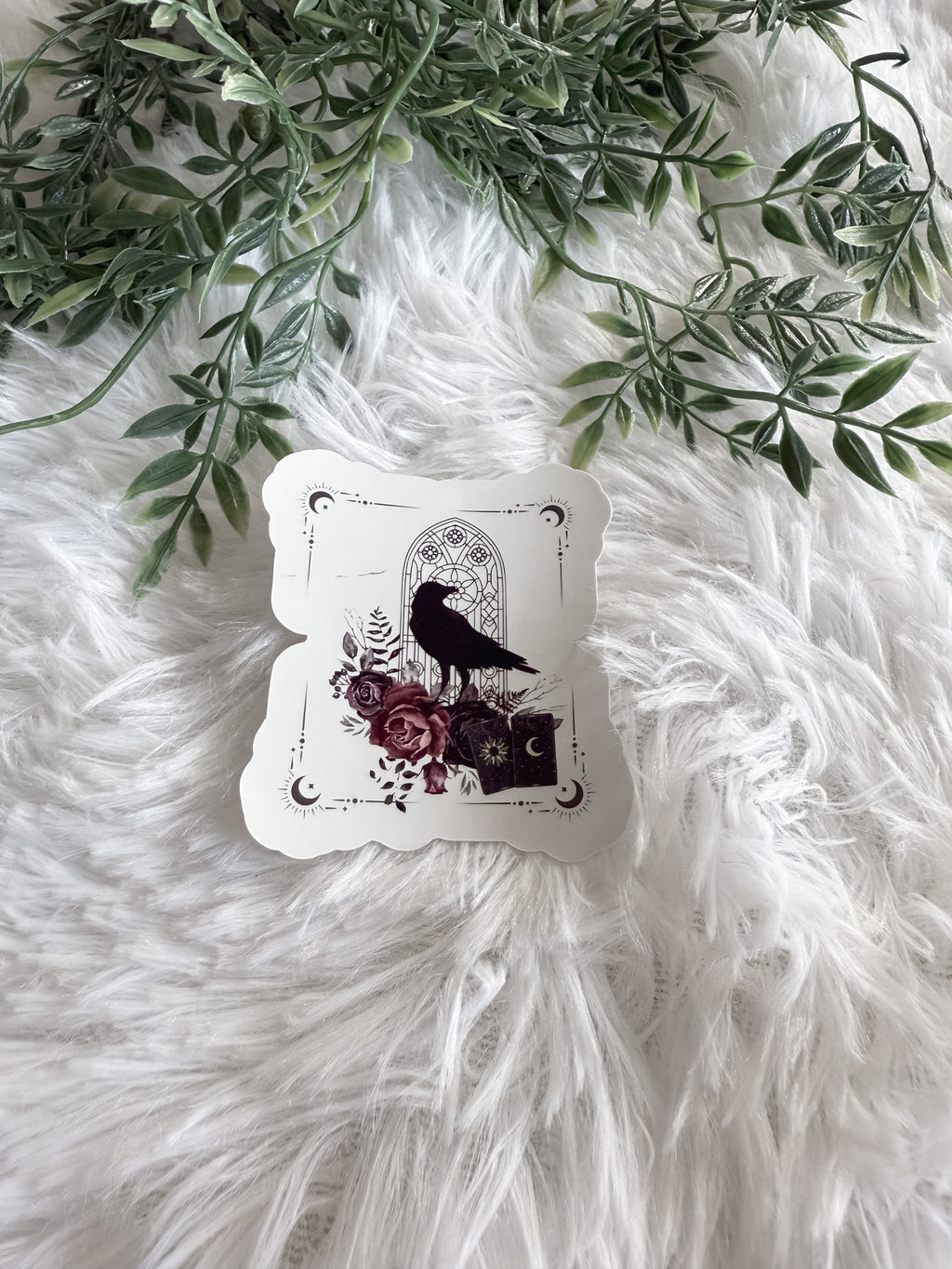 Raven & Cards Sticker | One Dark Window