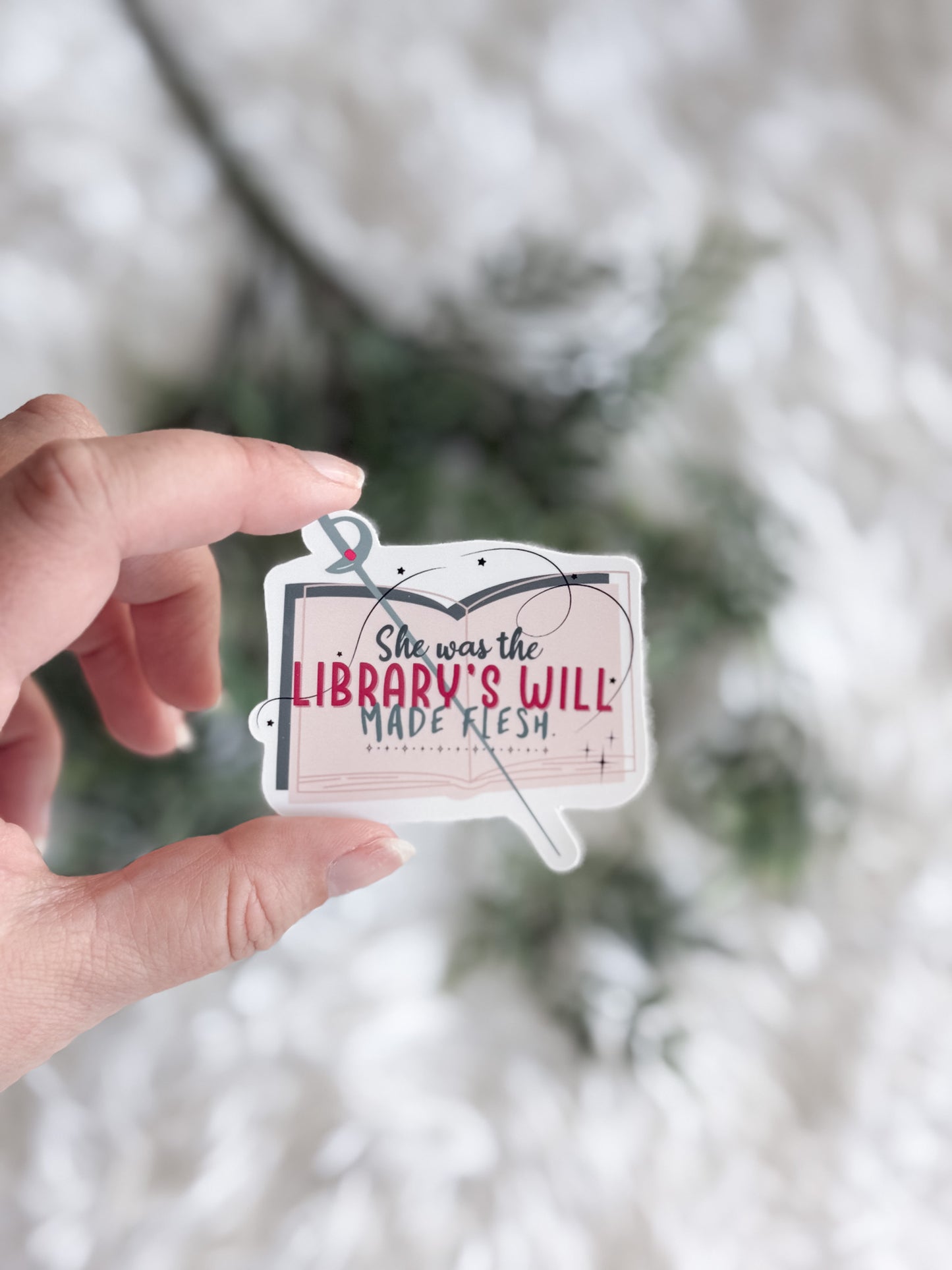 The Library's Will Sticker | Sorcery of Thorns