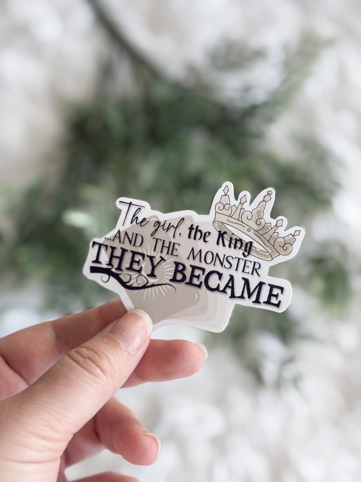 The Girl, The King, and the Monster They Became Sticker