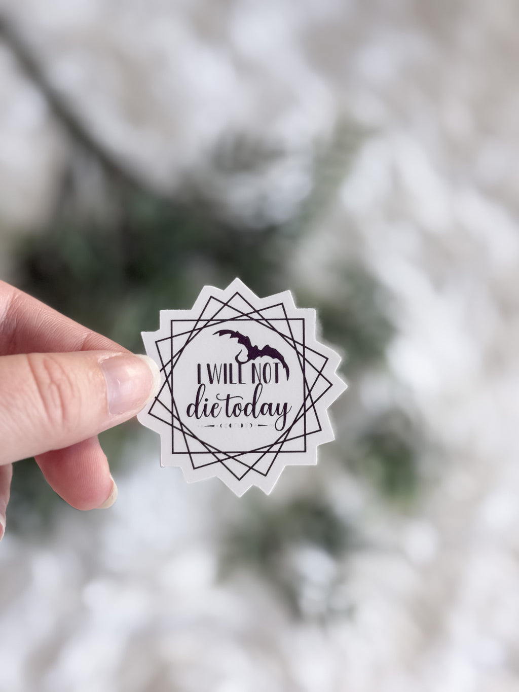 I Will Not Die Today Sticker | Fourth Wing