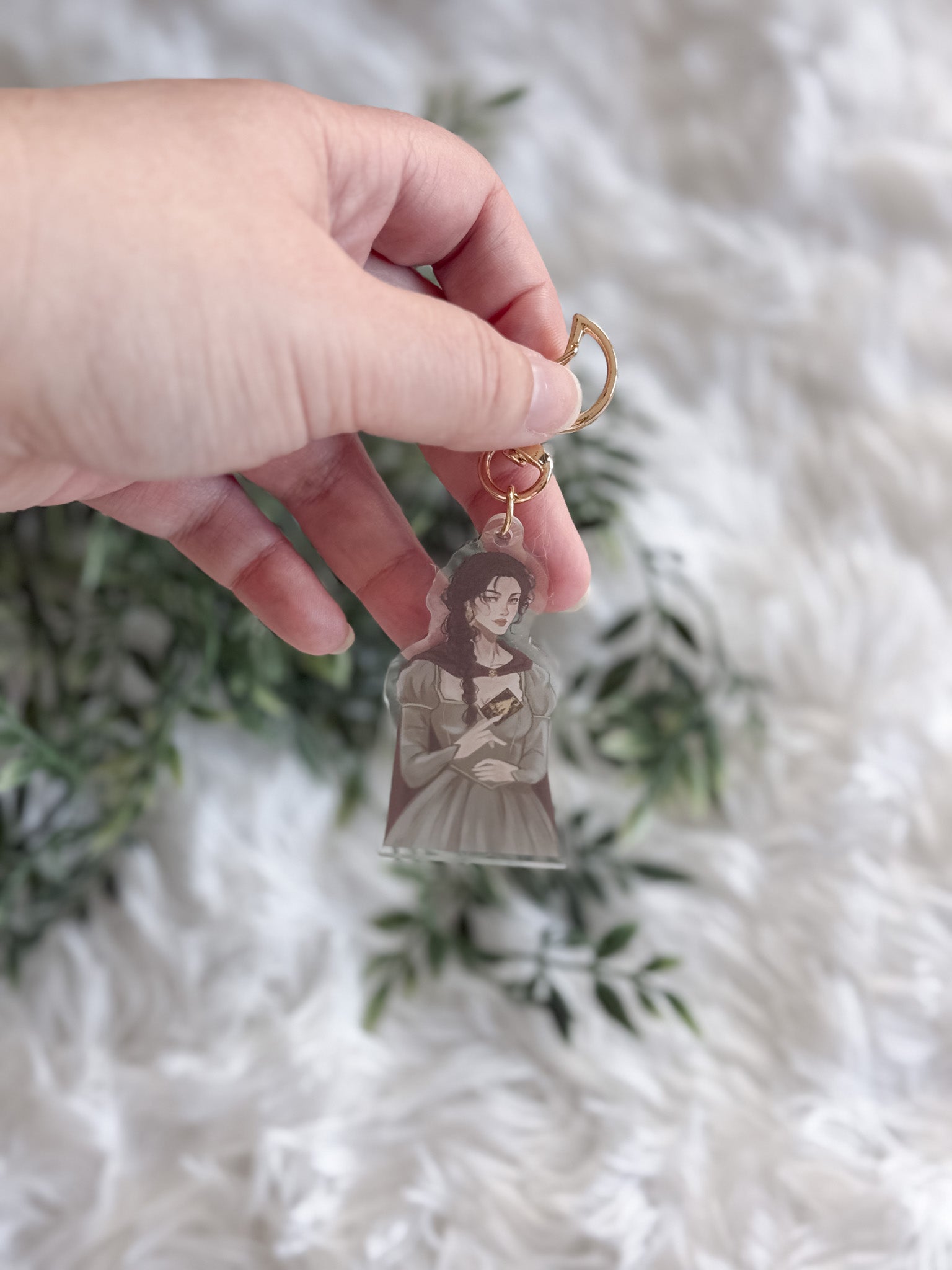 Elspeth Spindle Acrylic Keychain