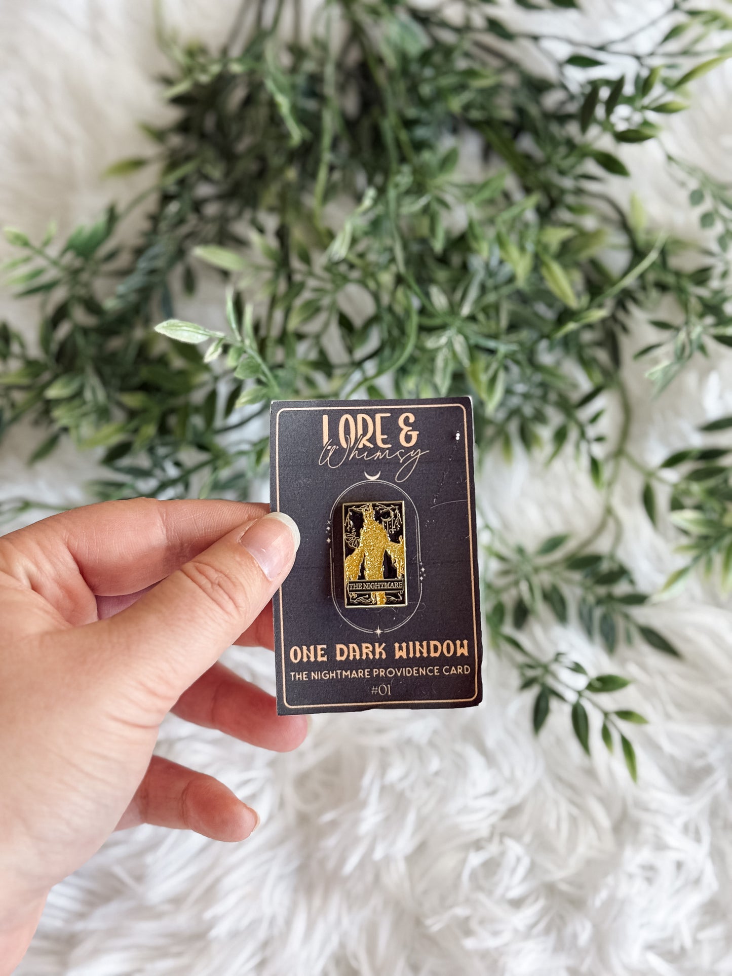 The Nightmare Providence Card Enamel Pin | One Dark Window