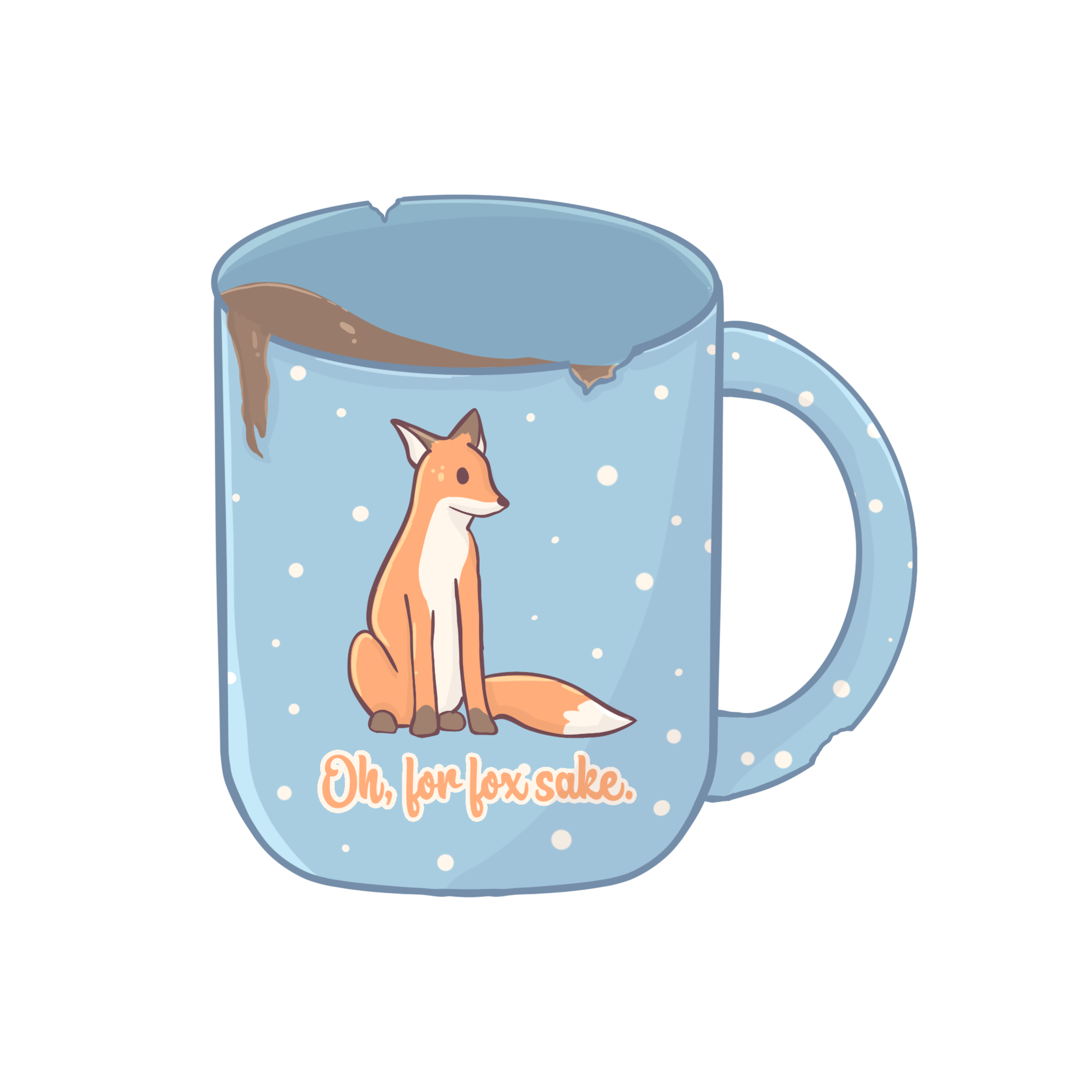 Oh For Fox Sake Sticker