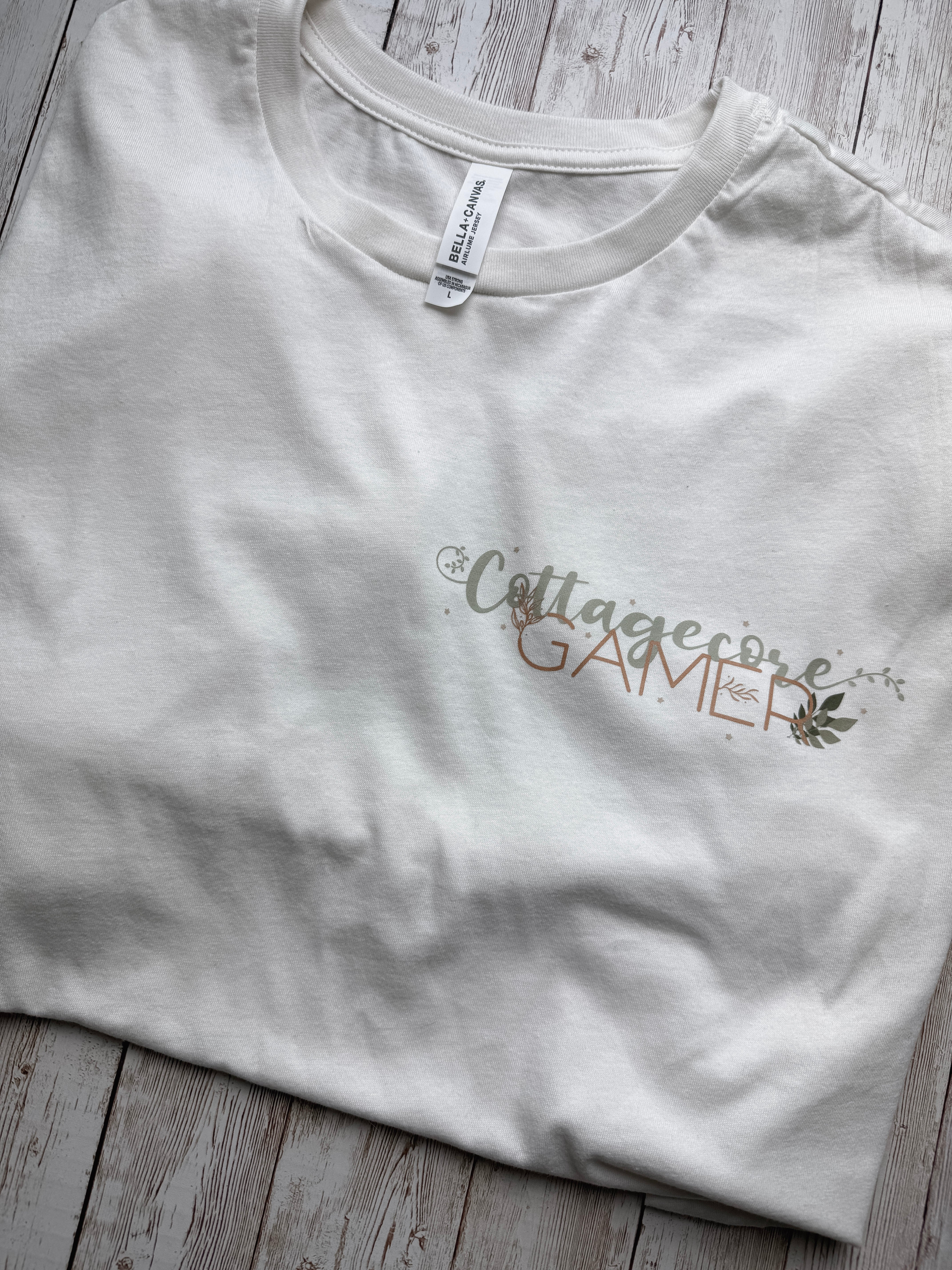 Cottagecore Gamer Cropped Tee