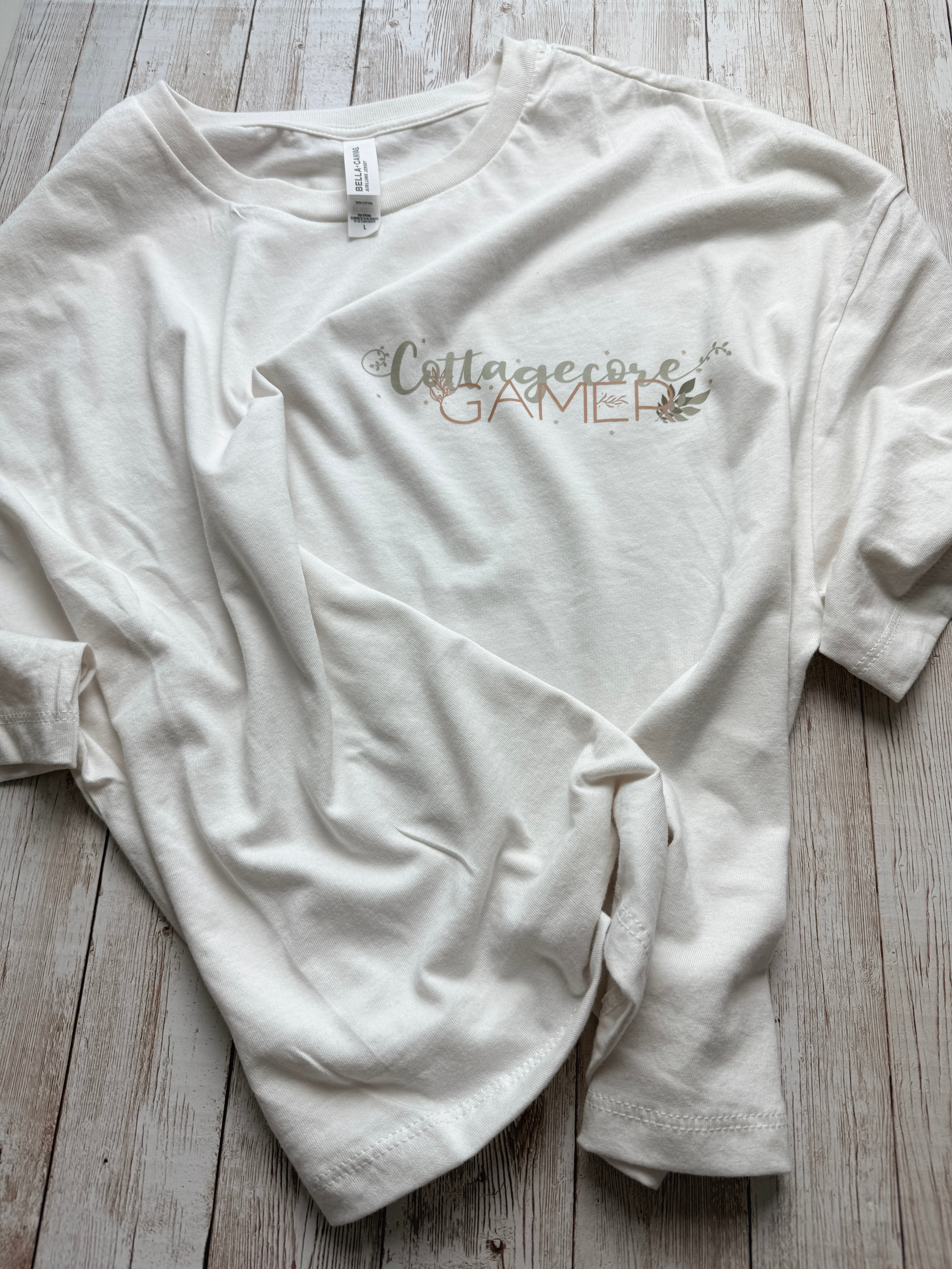Cottagecore Gamer Cropped Tee