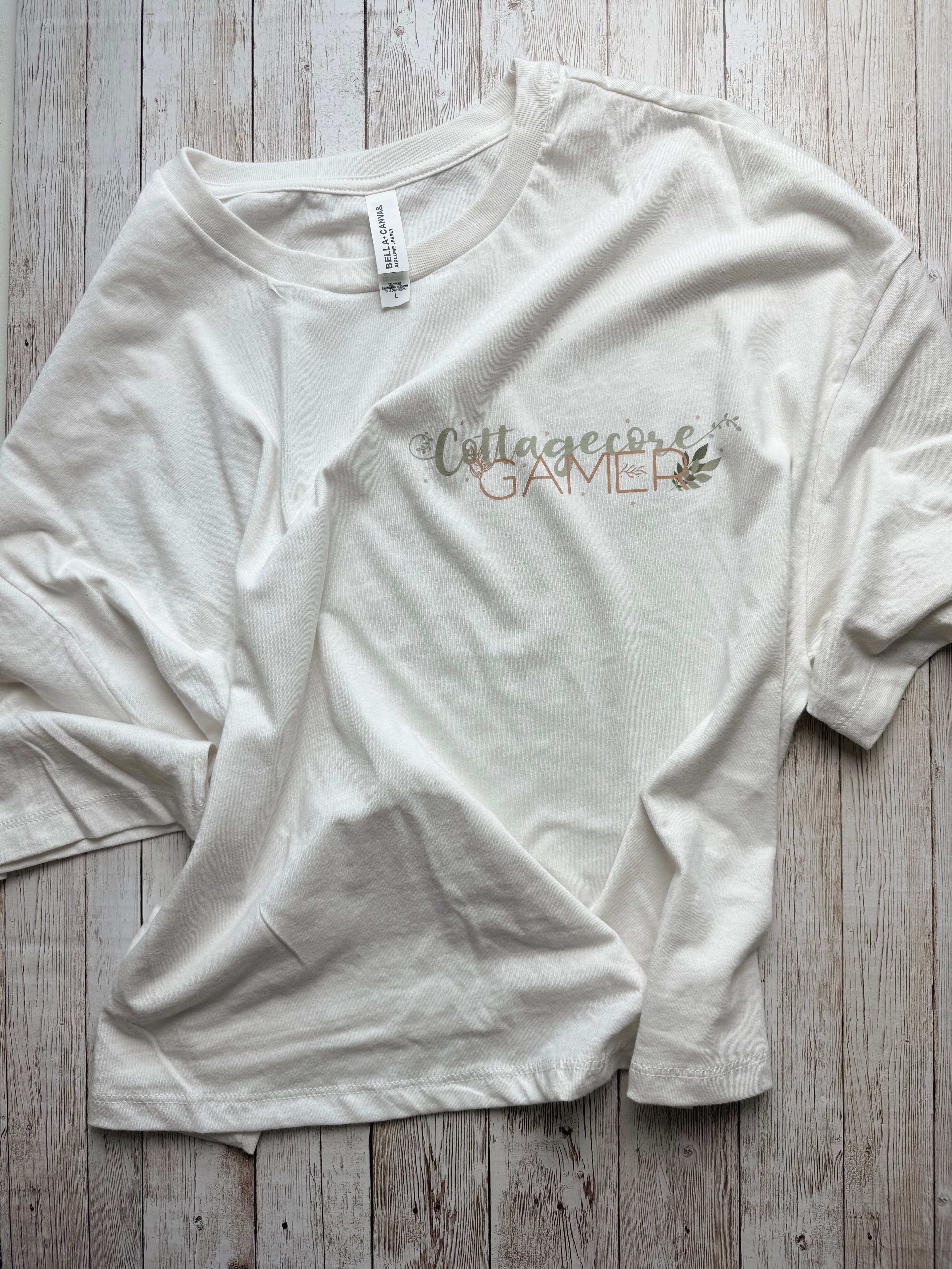 Cottagecore Gamer Cropped Tee