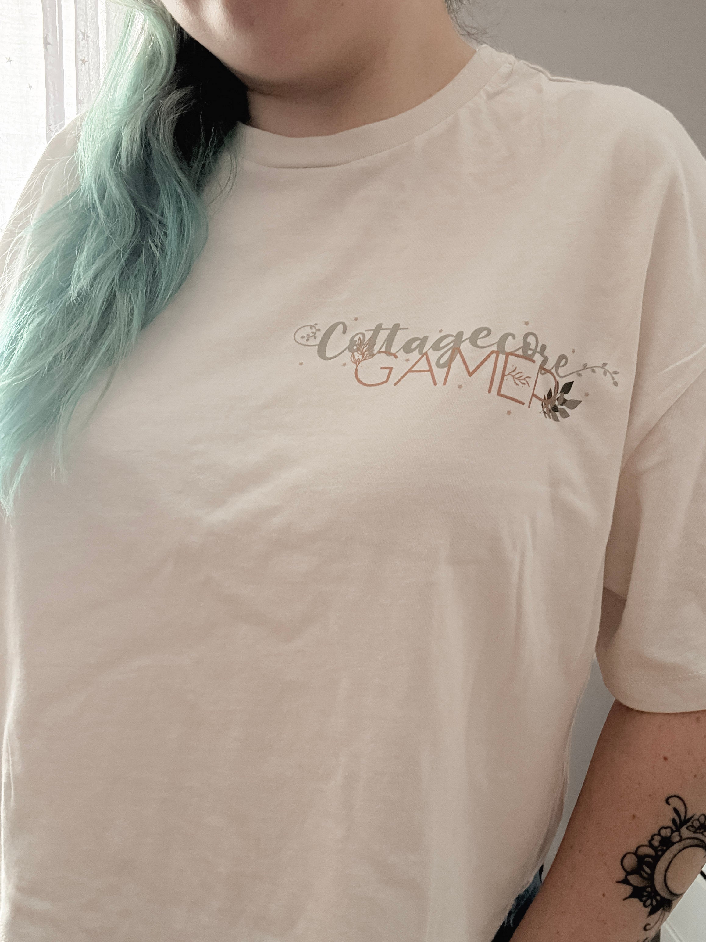Cottagecore Gamer Cropped Tee