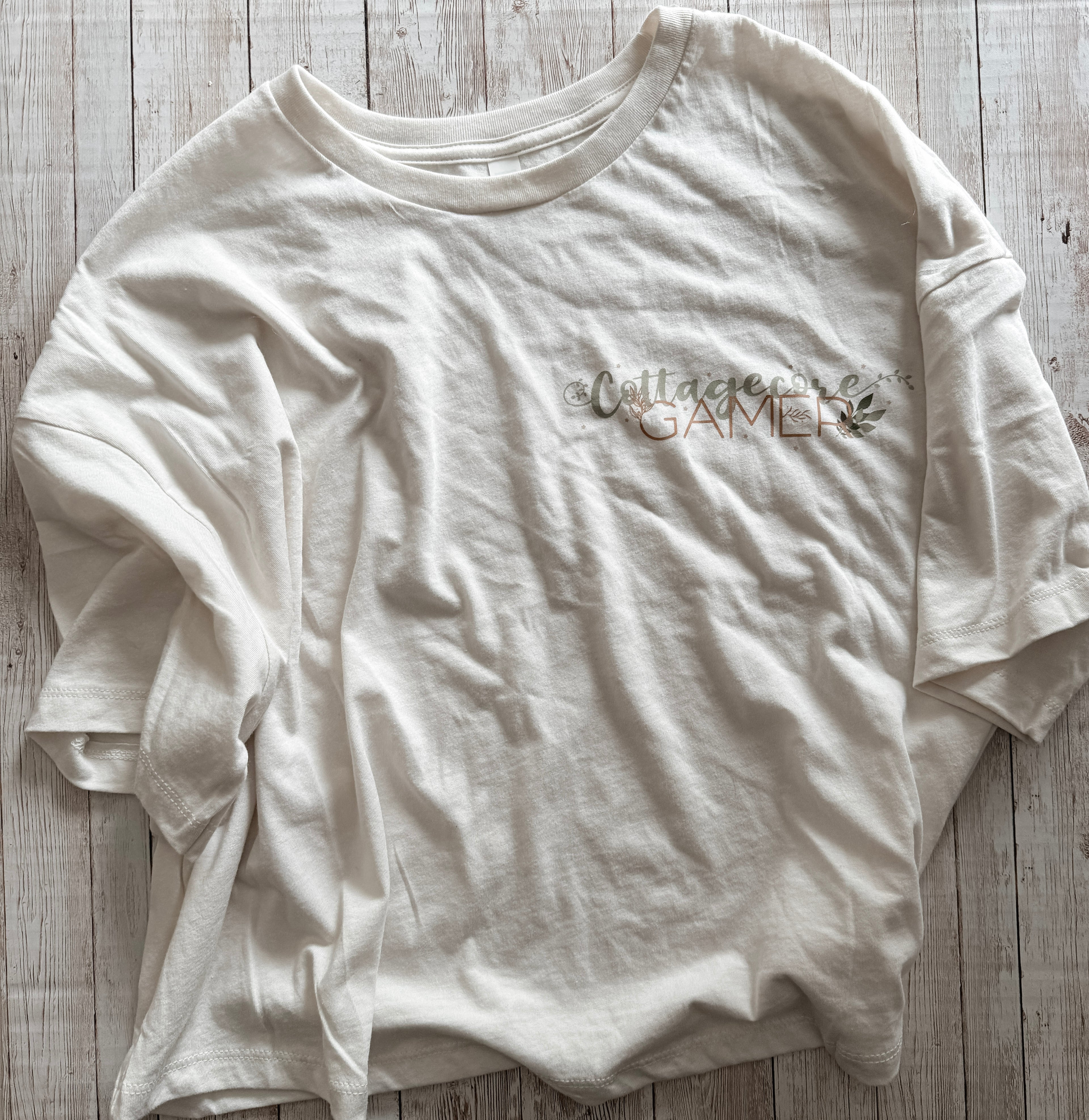 Cottagecore Gamer Cropped Tee