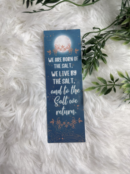 We Are Born of the Salt Bookmark | Sisters of the Salt