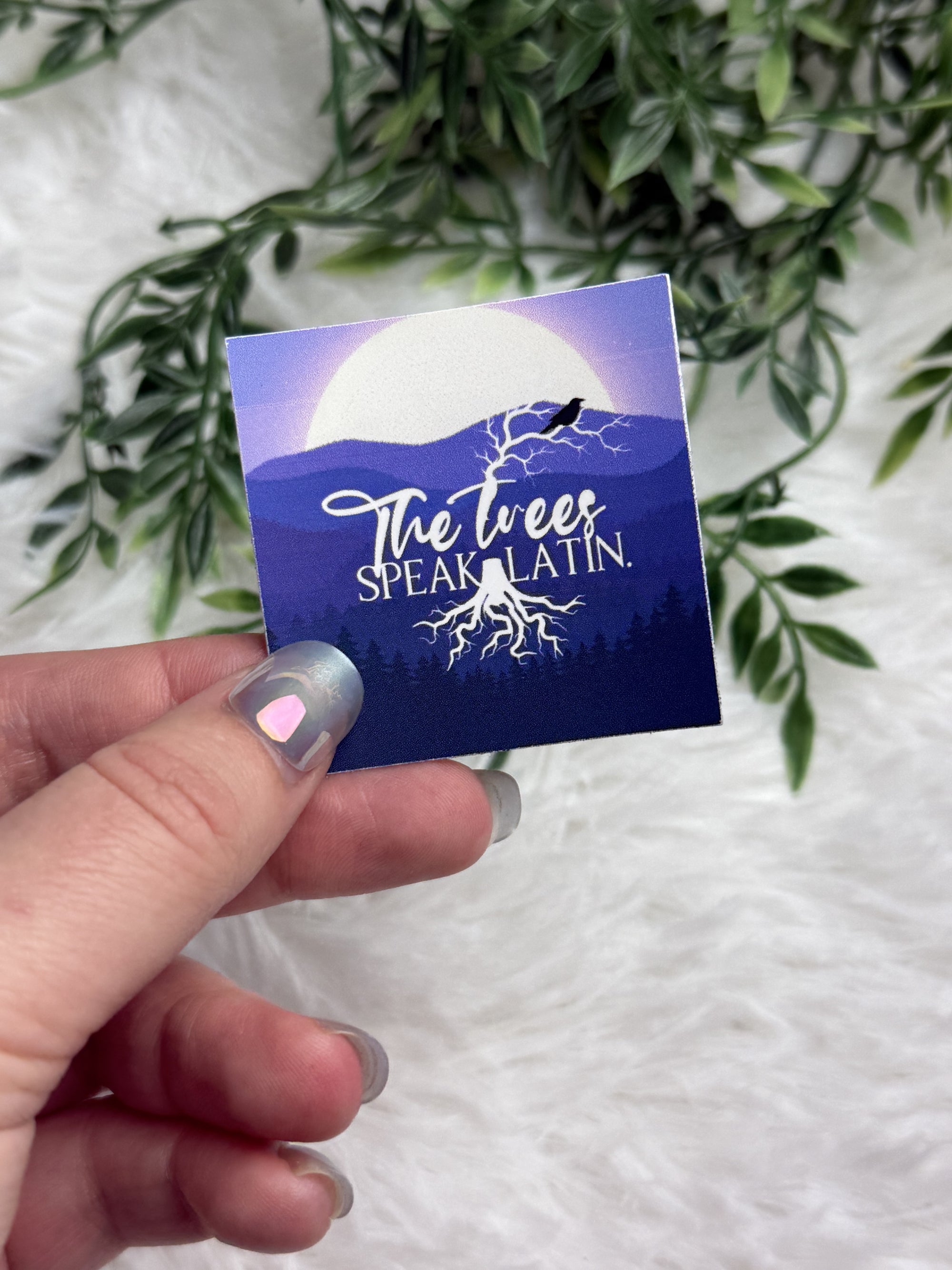The Trees Speak Latin Sticker