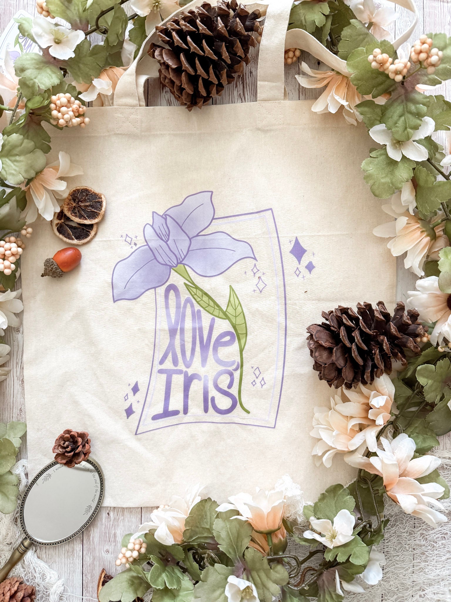 Love, Iris Tote Bag