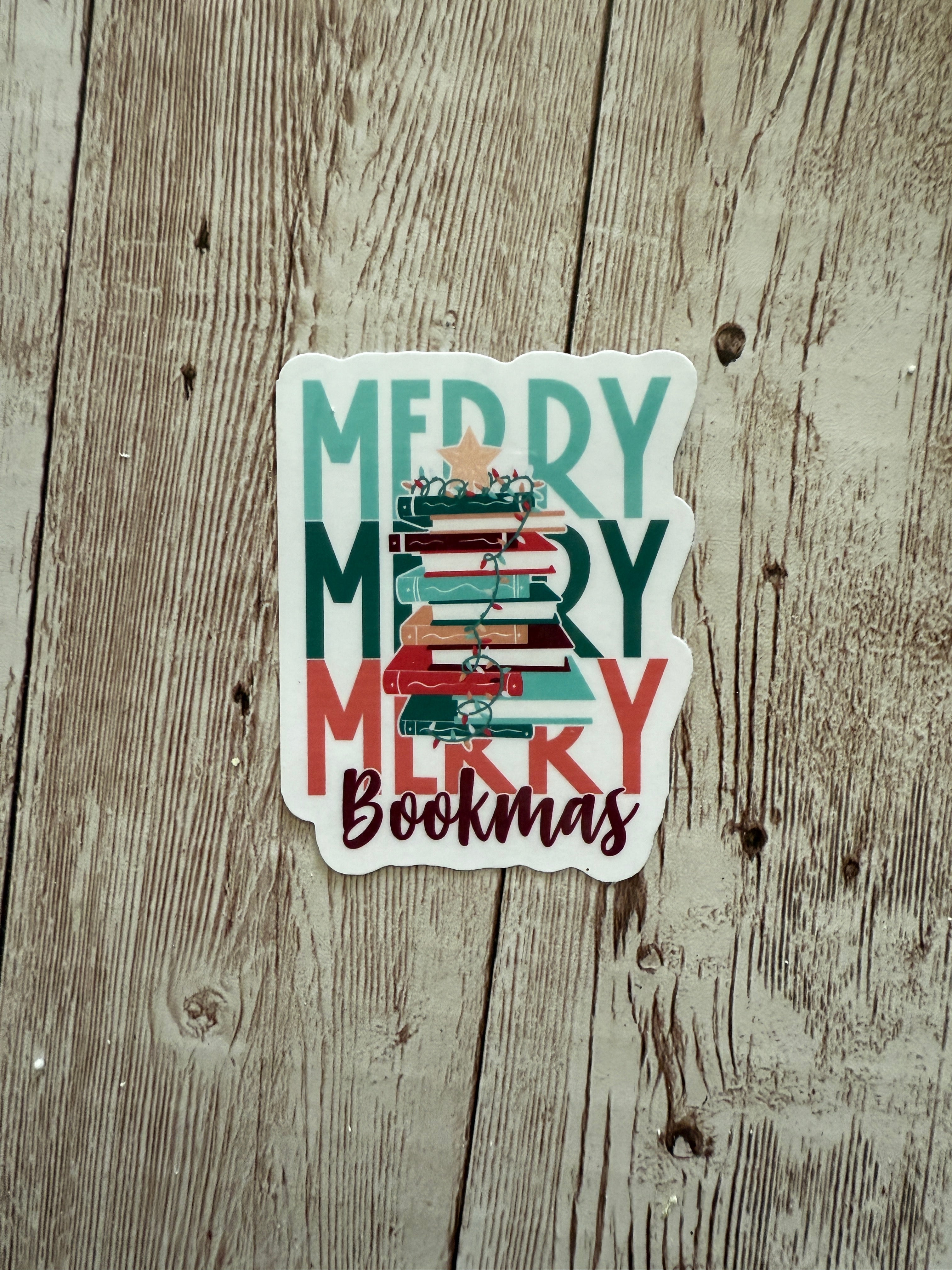 Merry Bookmas Sticker