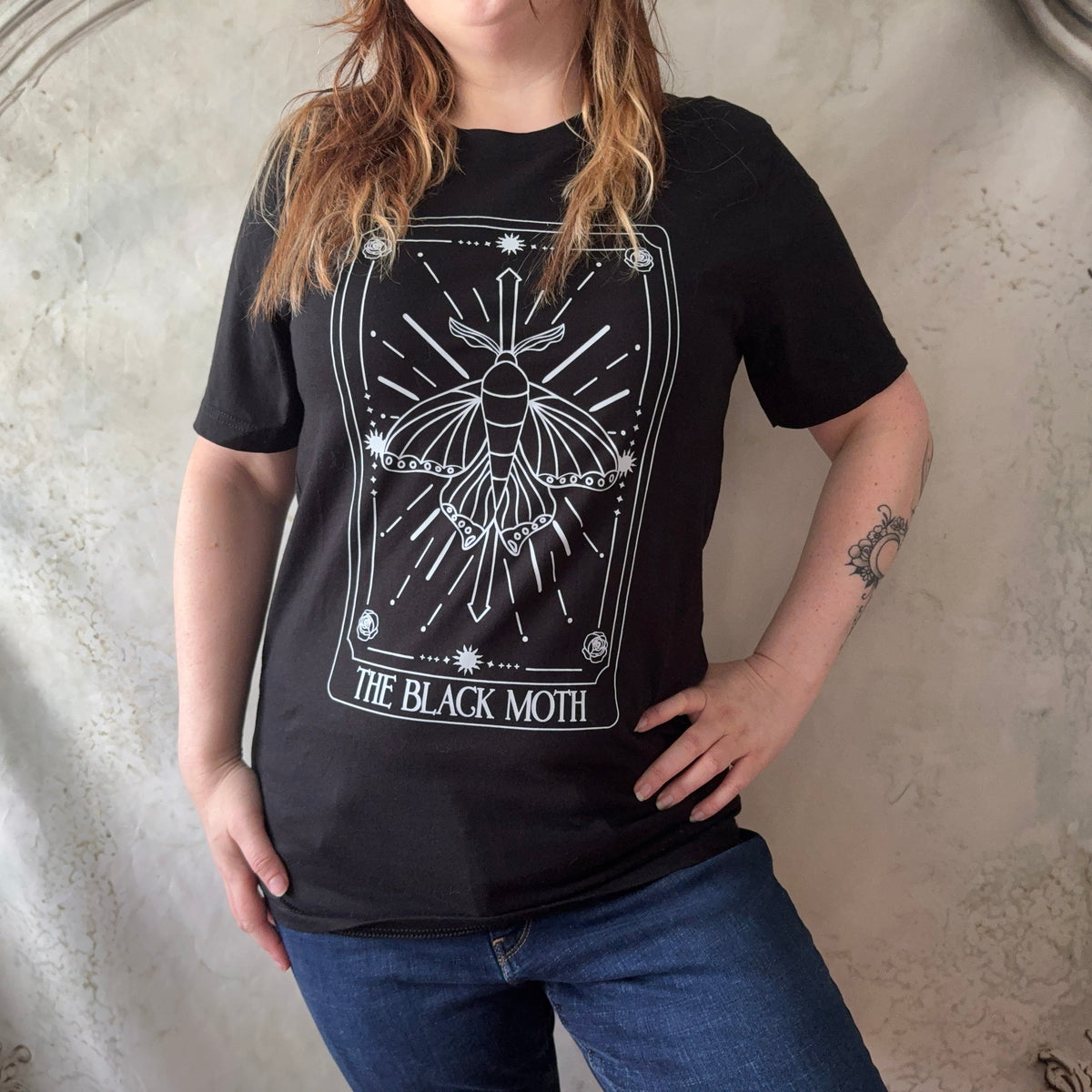 The Black Moth Tee Black Bella + Canvas [SAMPLE]