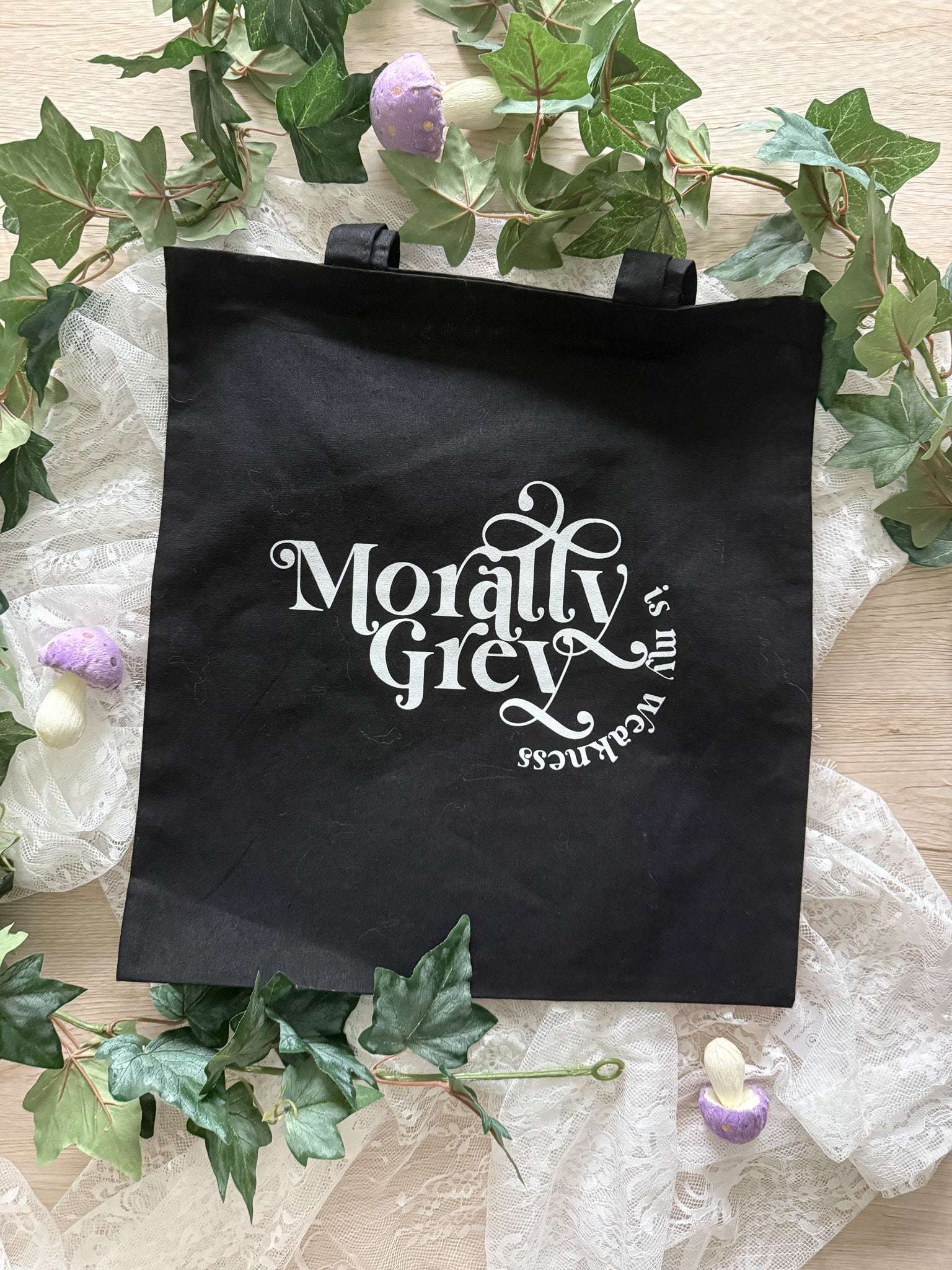 Morally Grey Tote Bag [SAMPLE]