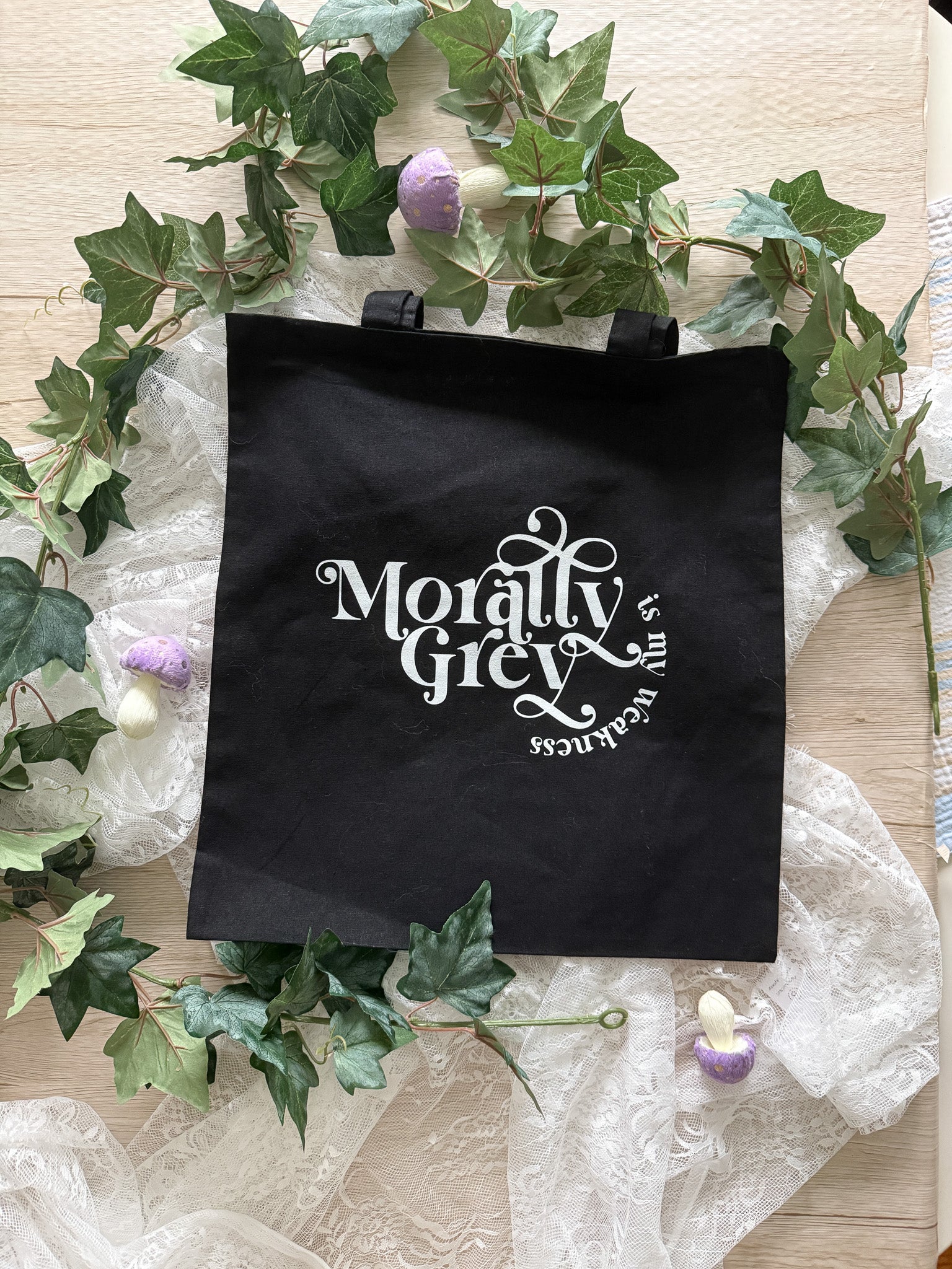 Morally Grey Tote Bag [SAMPLE]