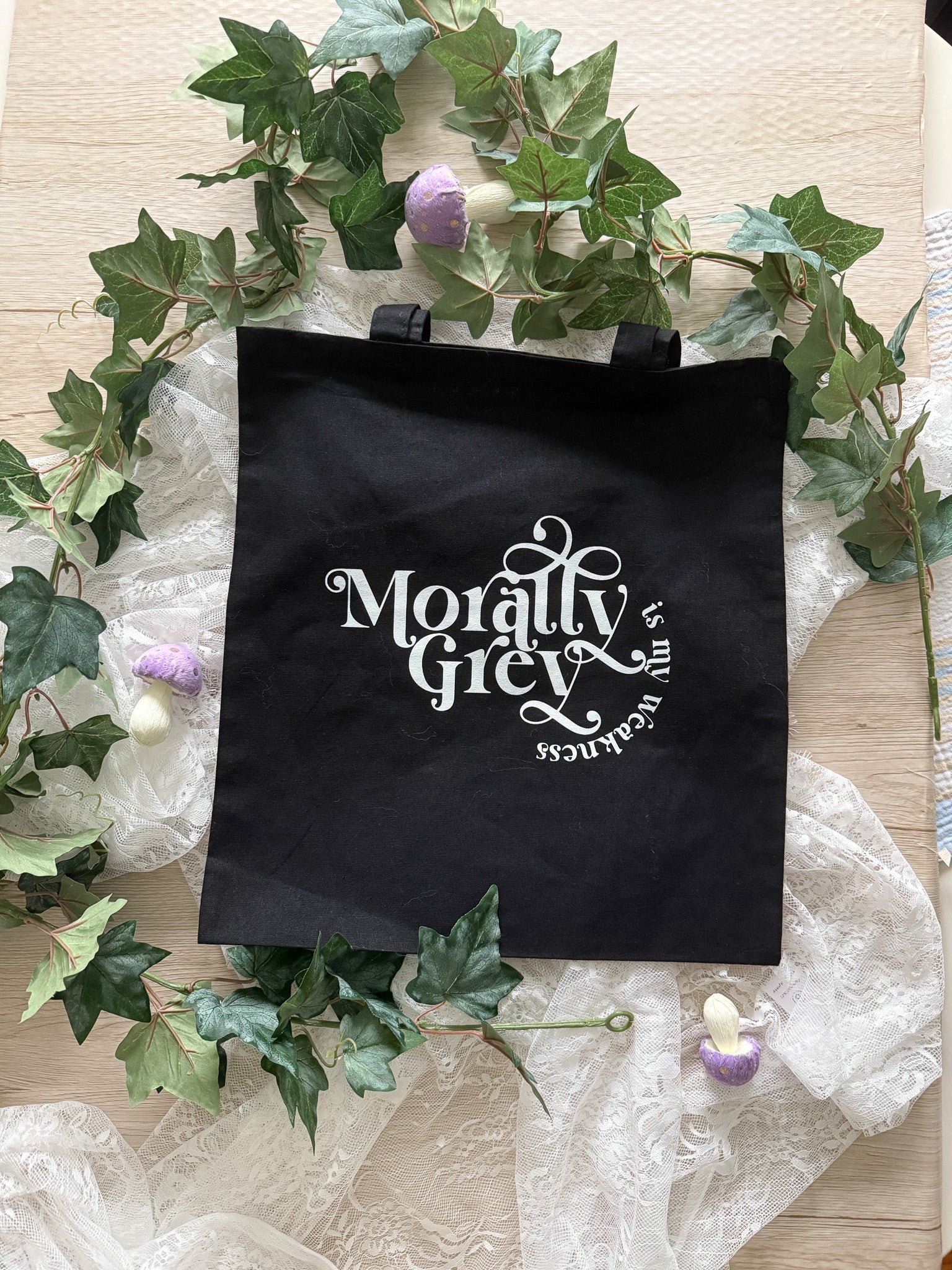 Morally Grey Tote Bag [SAMPLE]