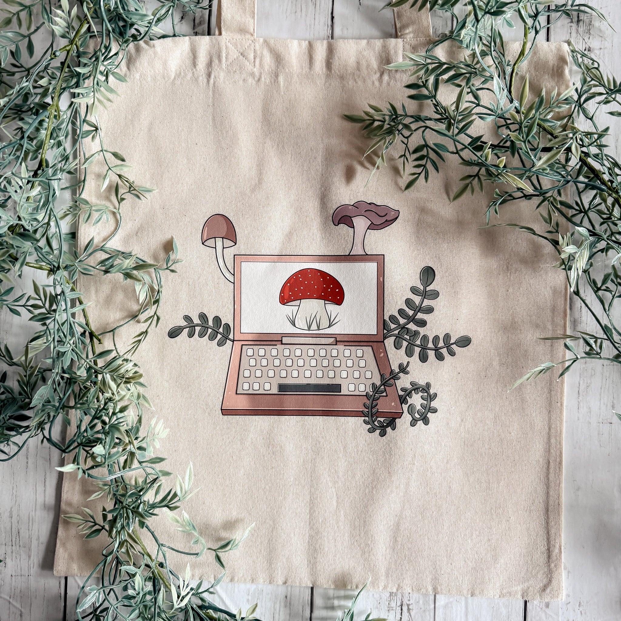 Cottagecore Laptop Tote Bag