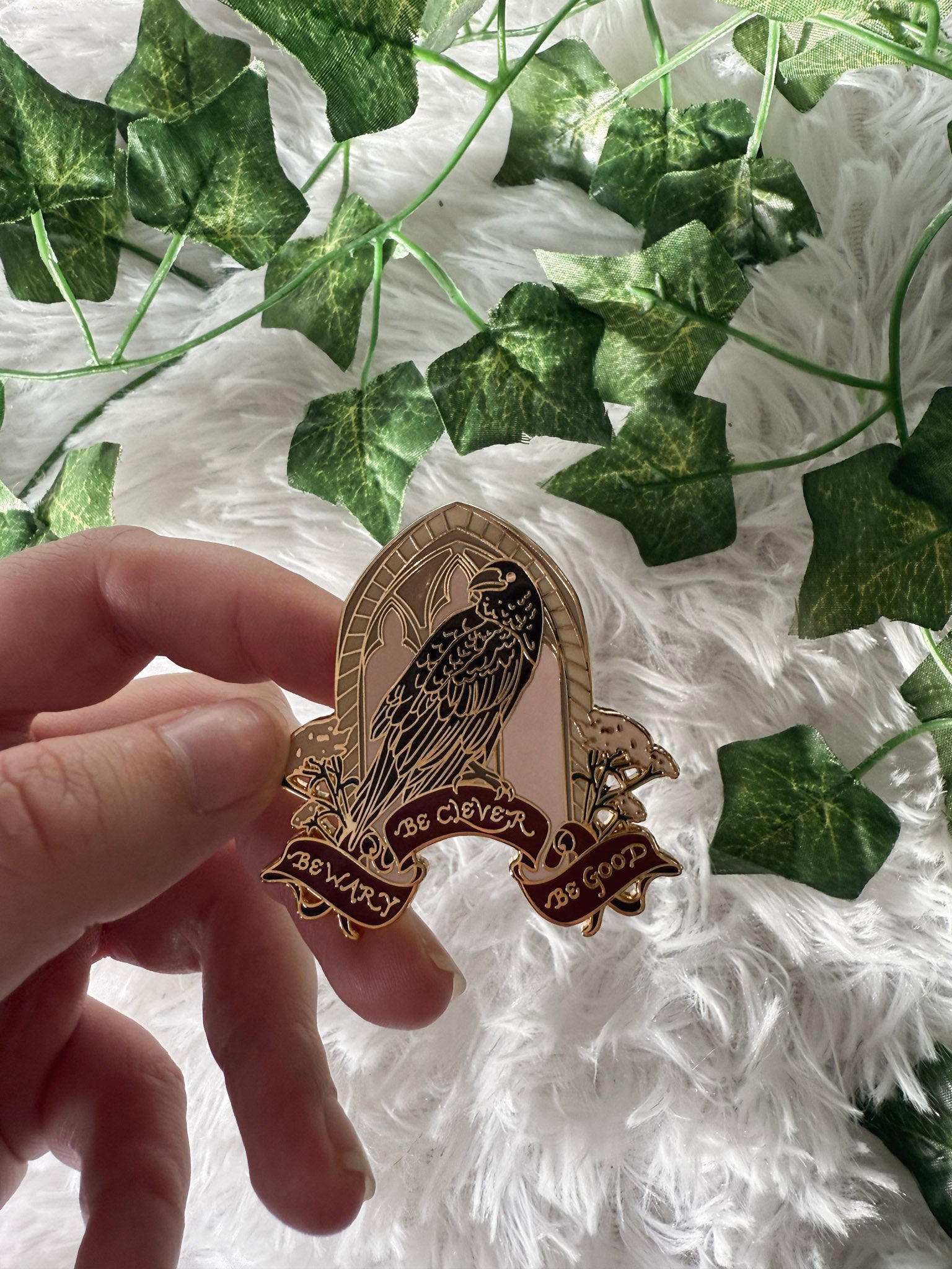 Be Wary Be Clever Be Good Enamel Pin